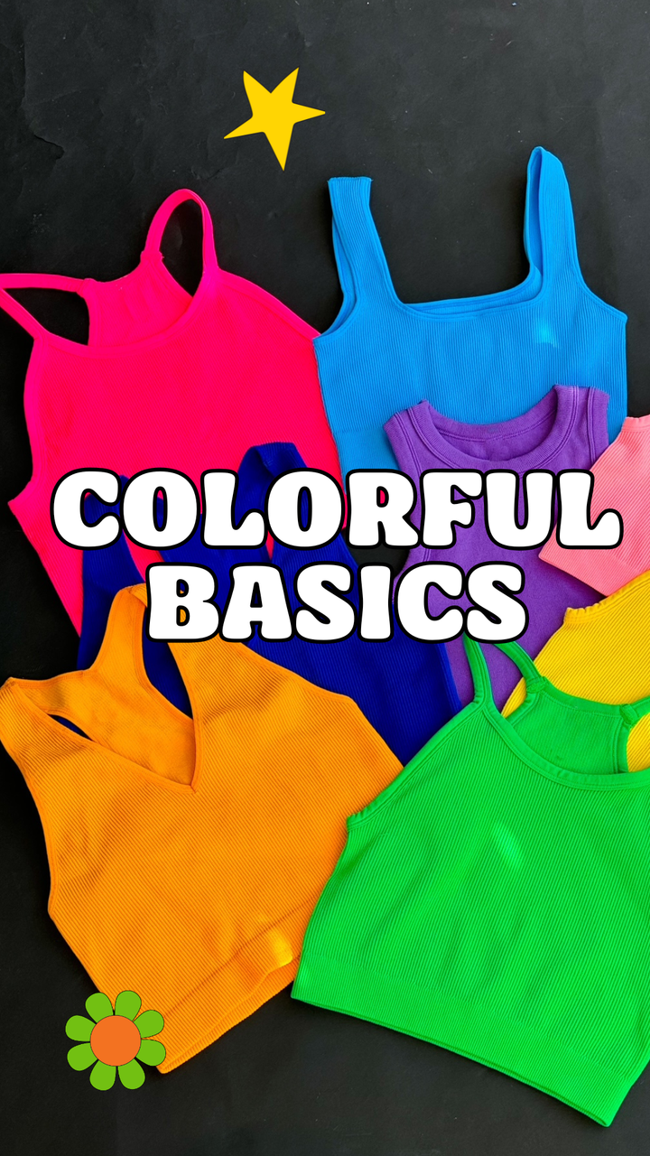 COLORFUL BASICS FOR A RAINBOW CLOSET