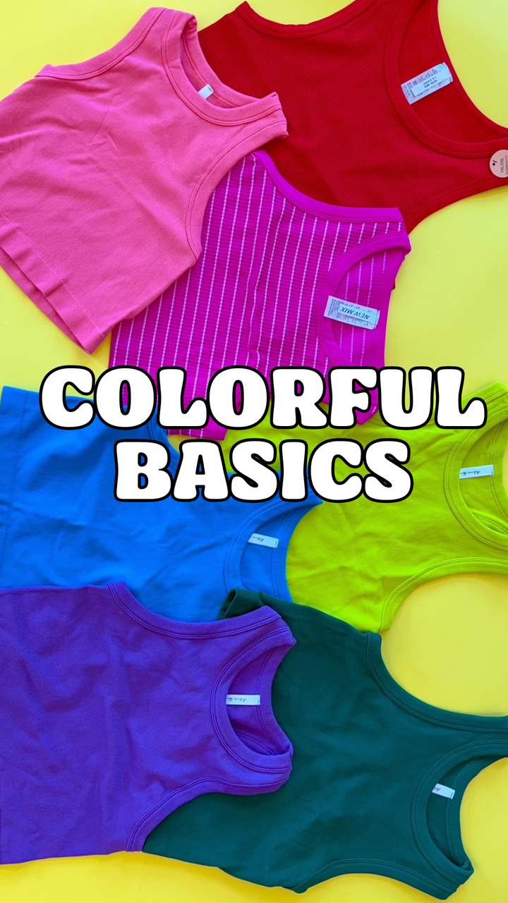 COLORFUL BASICS FOR A RAINBOW CLOSET