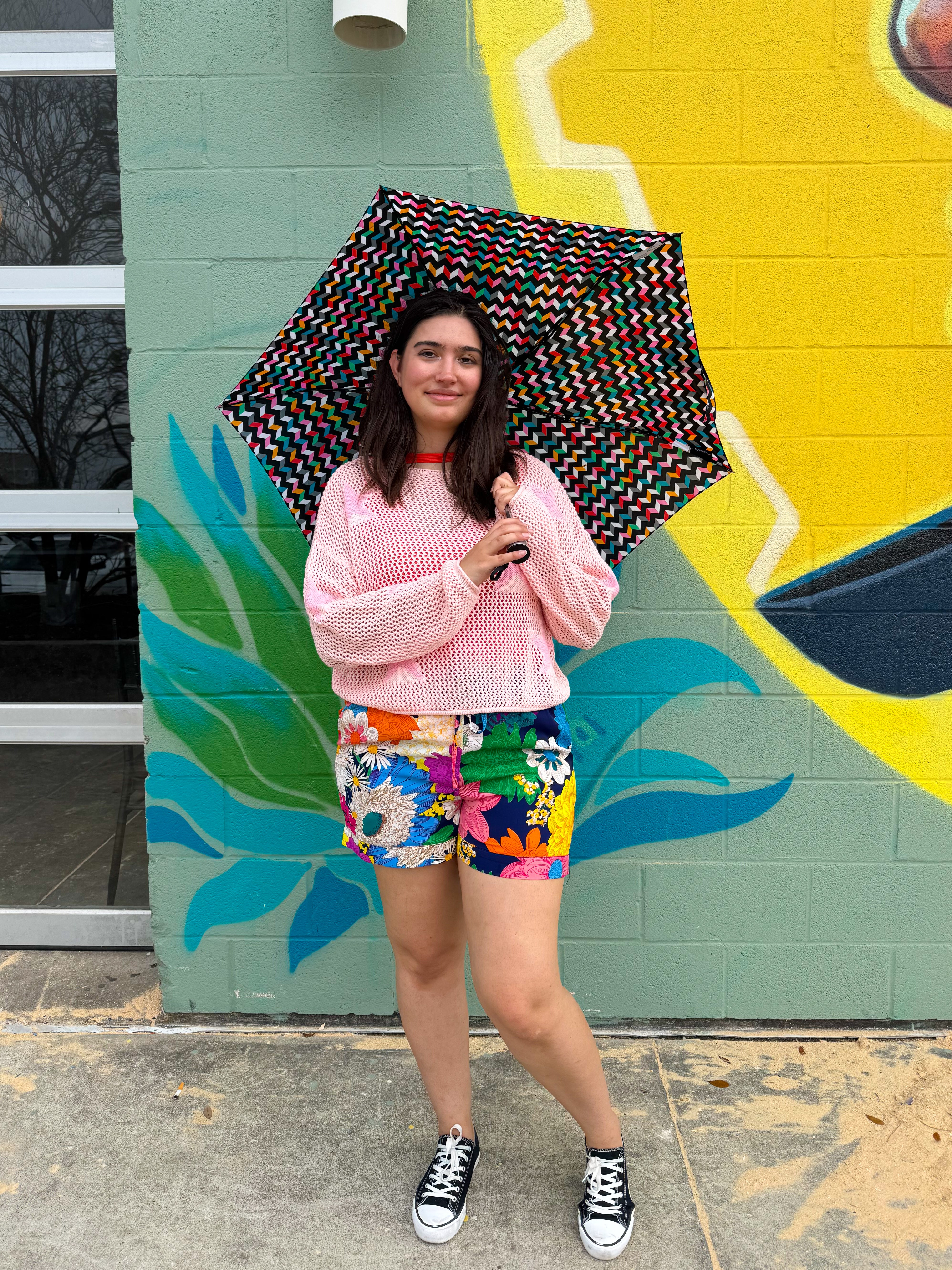 Pink Mesh Star Layering Top (S-3XL)