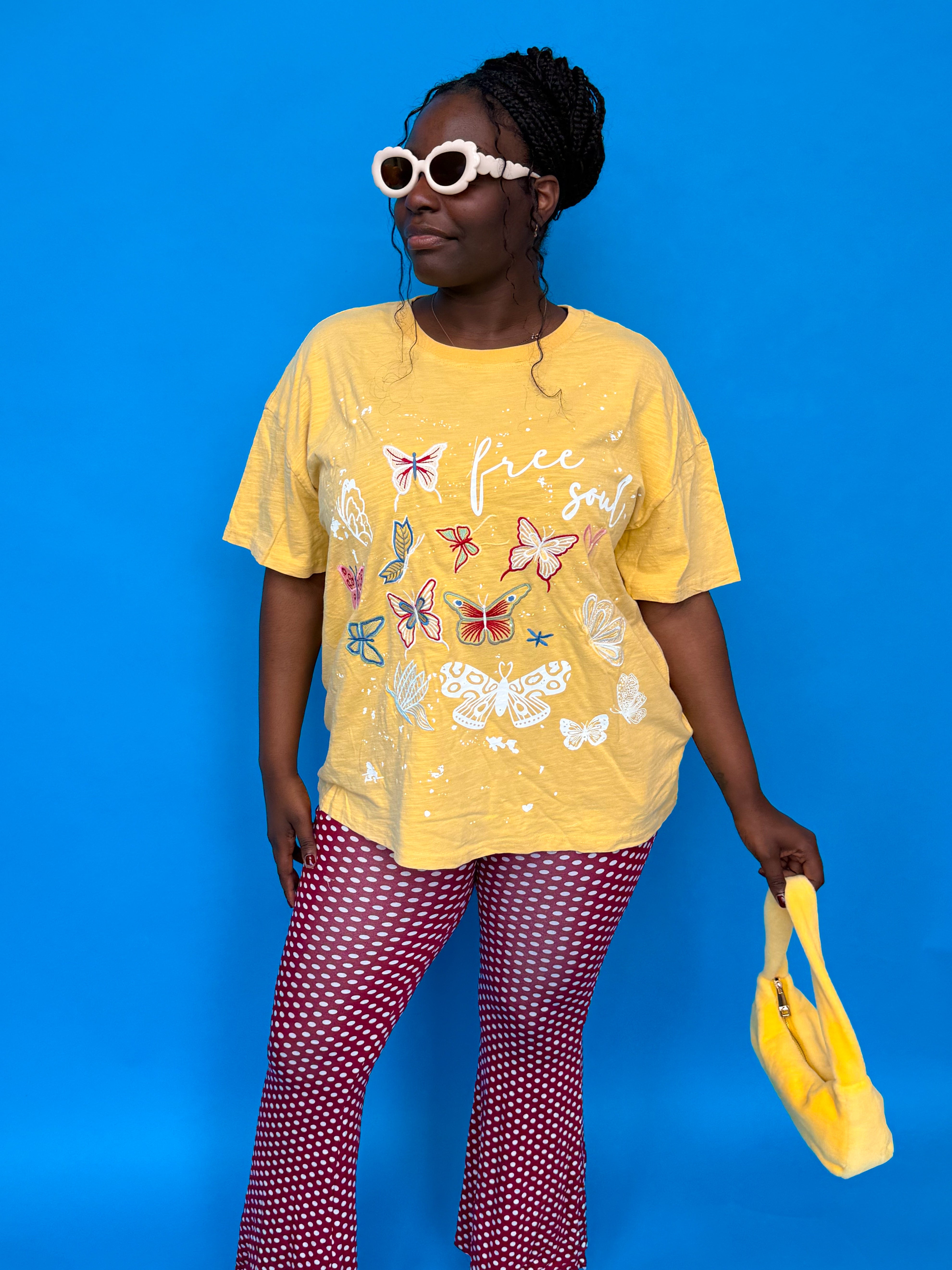 Yellow Butterfly Tee (S-XL)