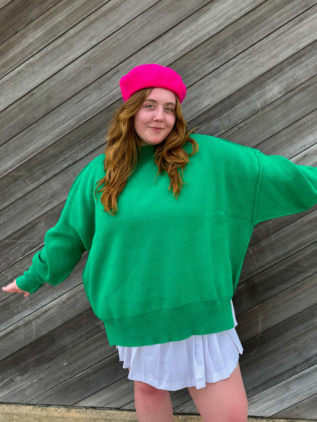 Green Oversized Cozy Sweater (S-3XL)
