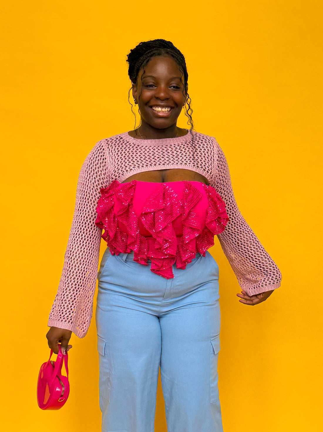 Wonderland Bolero in Light Pink (S-L)