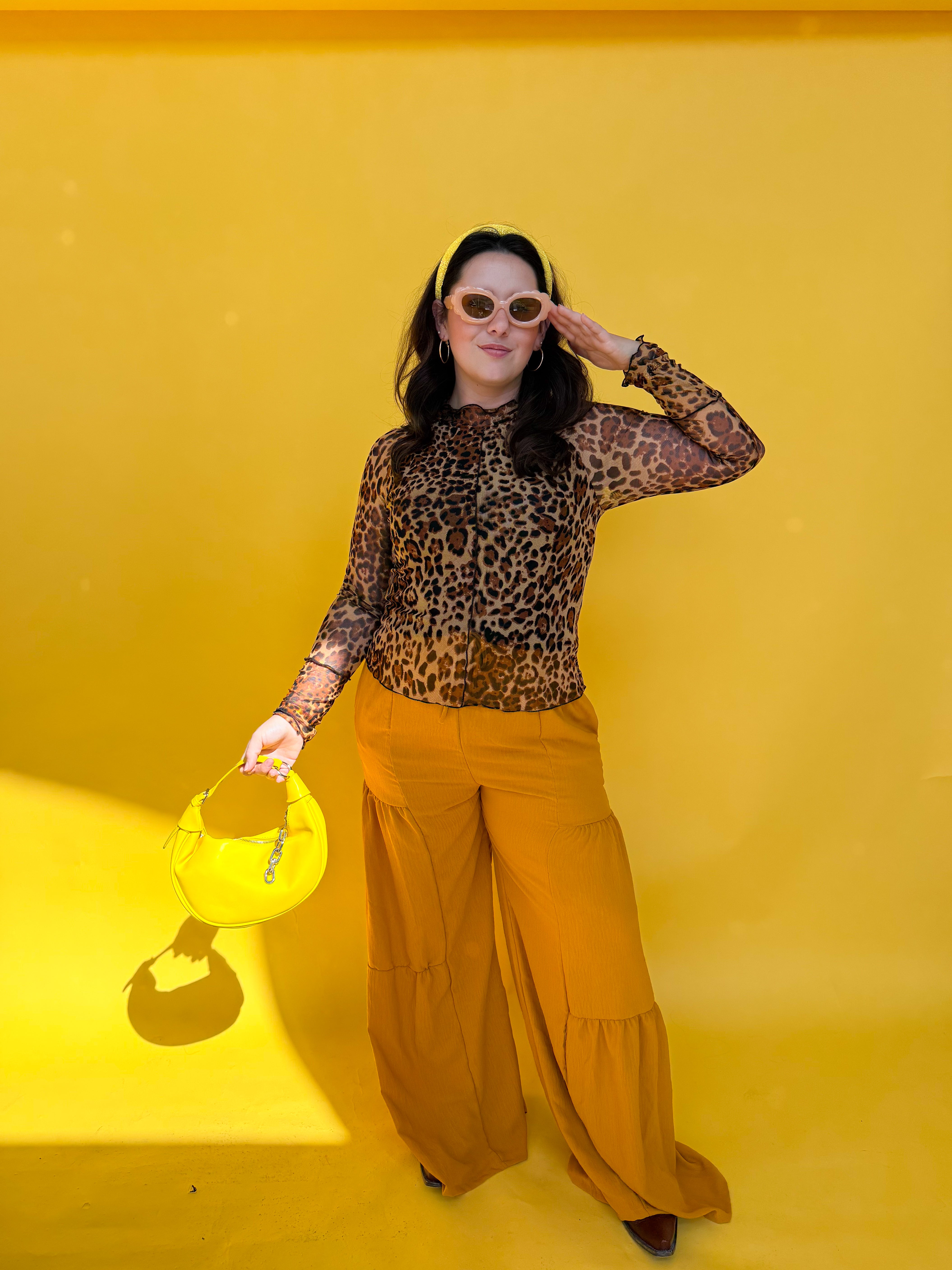 Spot Me Cheetah Mesh Top (S-3XL)