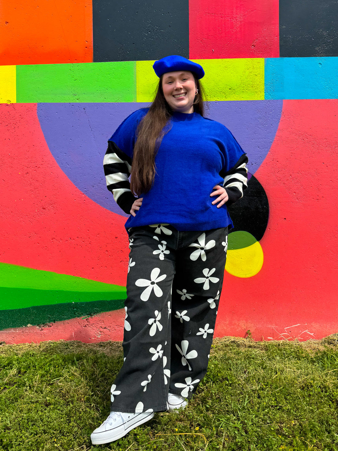 Bikini Bottom Printed Jeans (L-3XL)