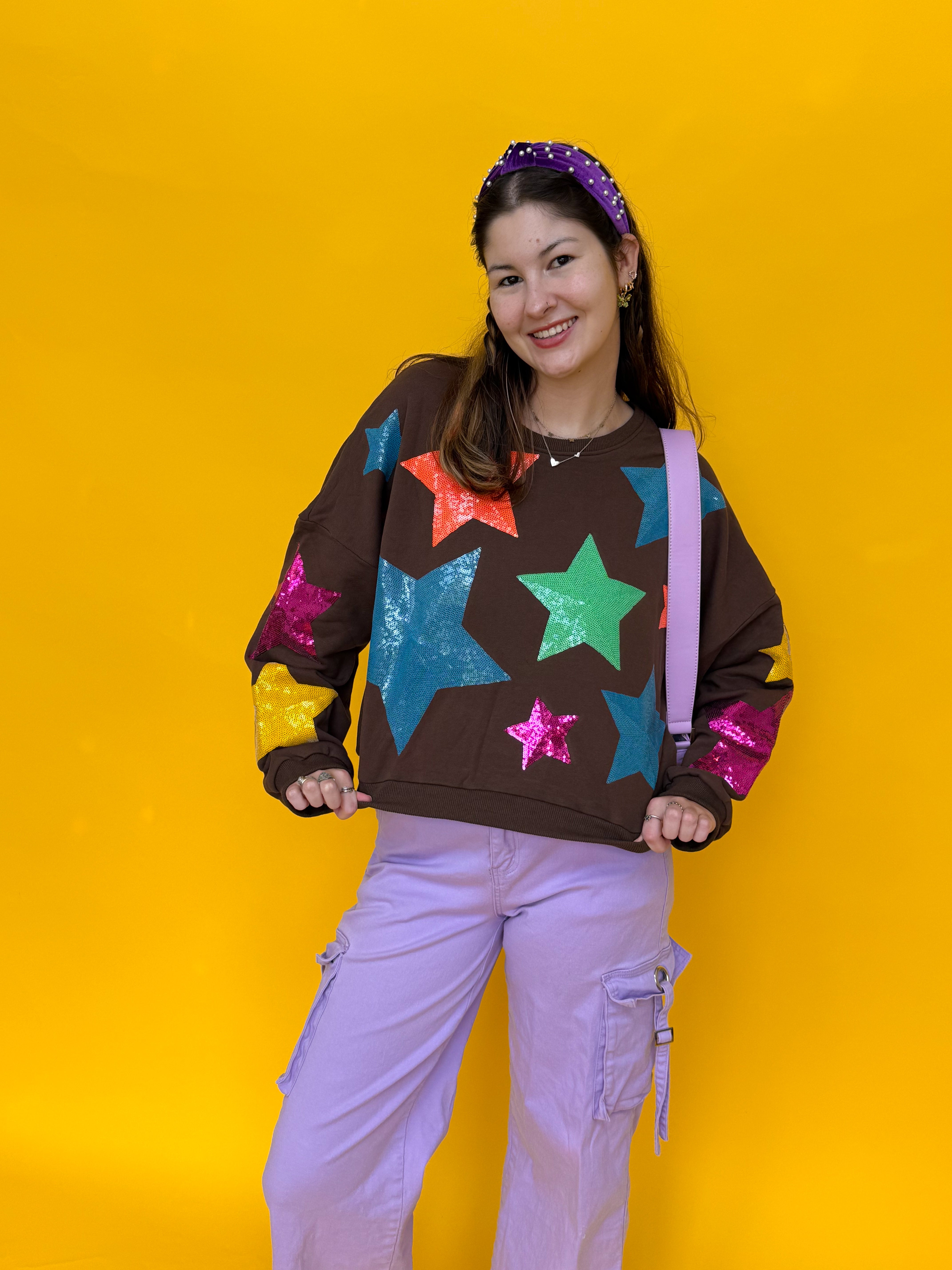 Brown StarShine Sweater (S-L)