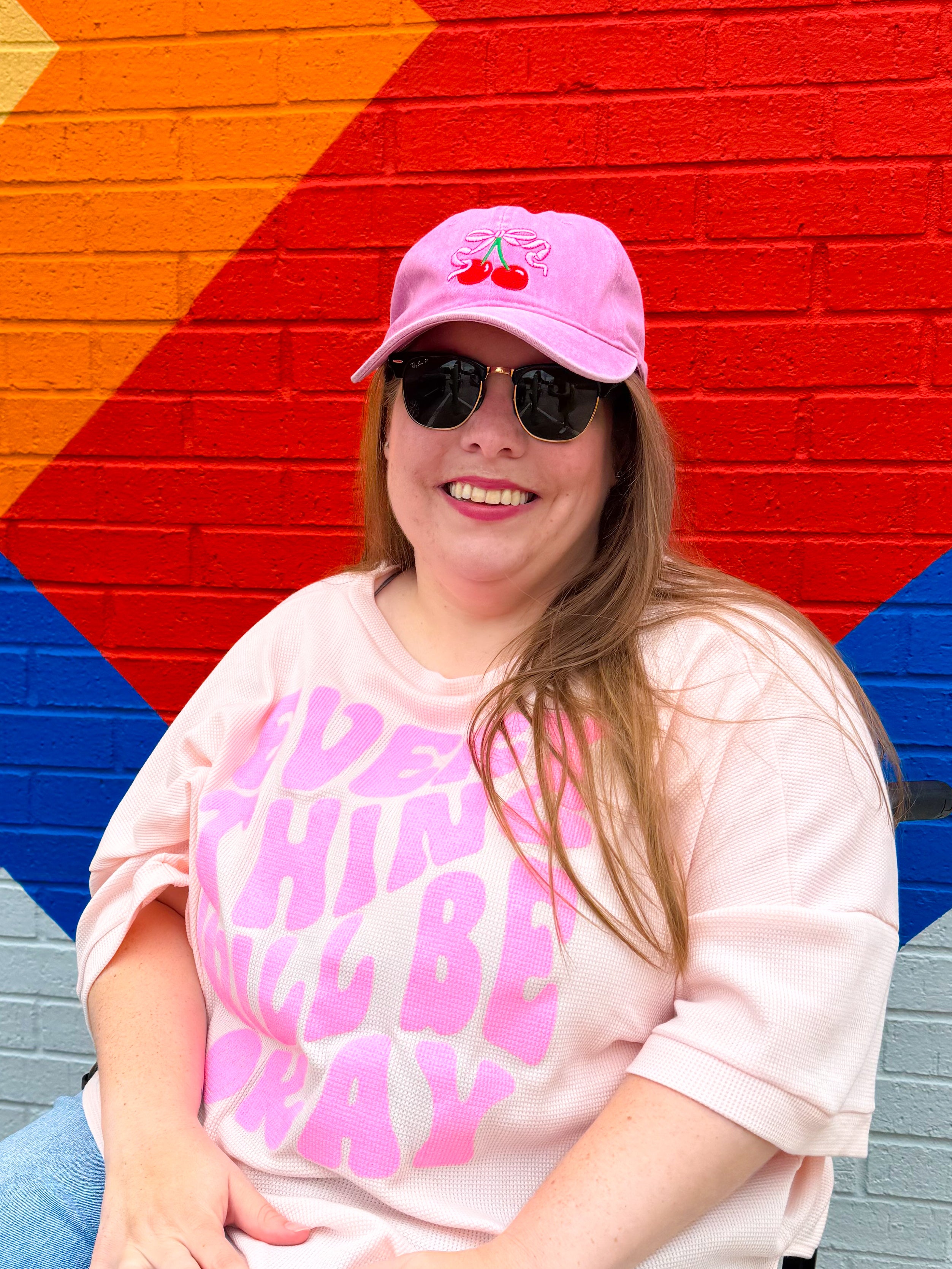 Pink Cherry Summer Hat