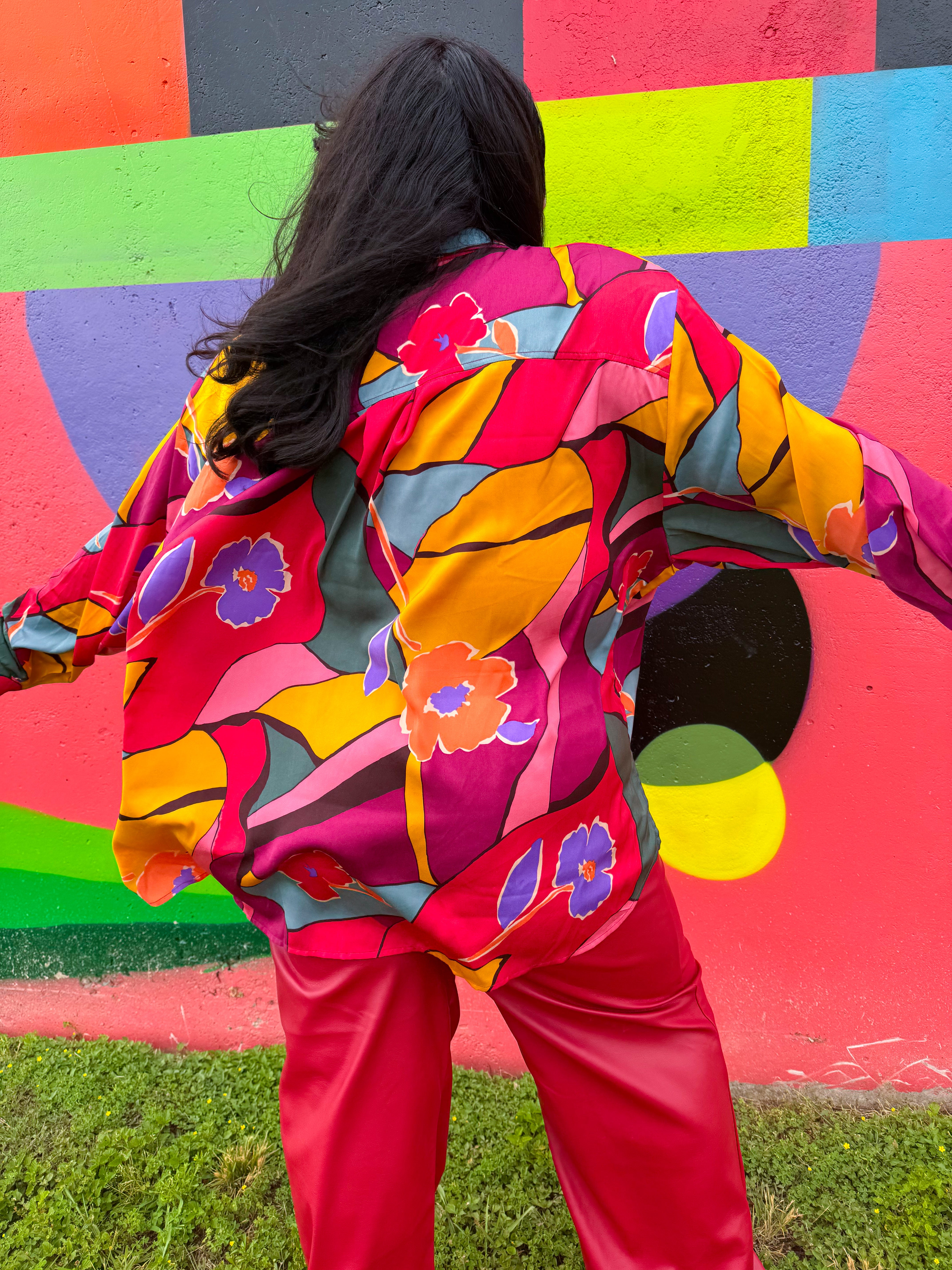 Fall Floral Button Down (S-3XL)