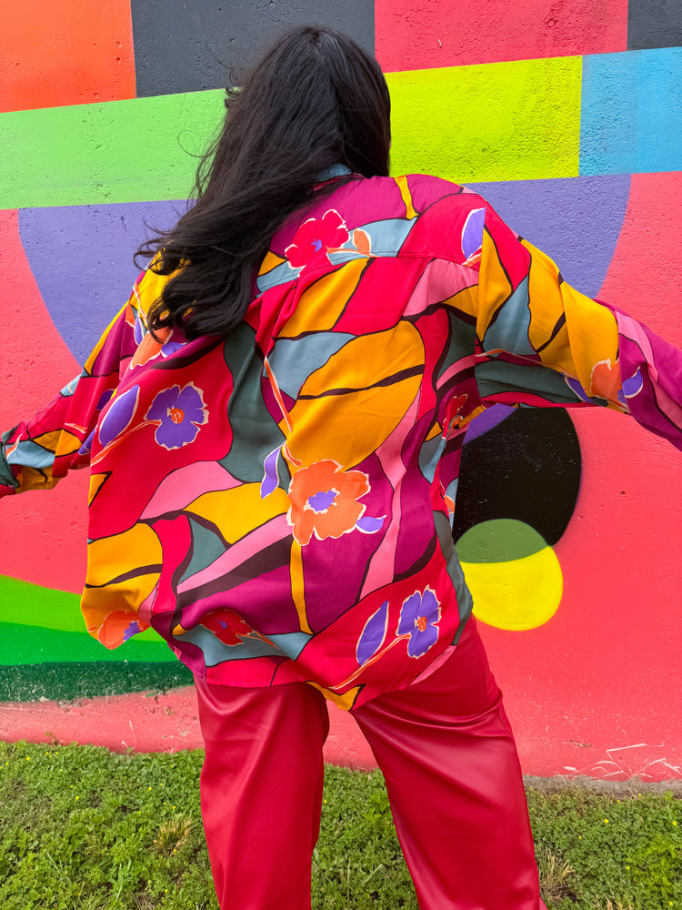 Fall Floral Button Down (S-3XL)