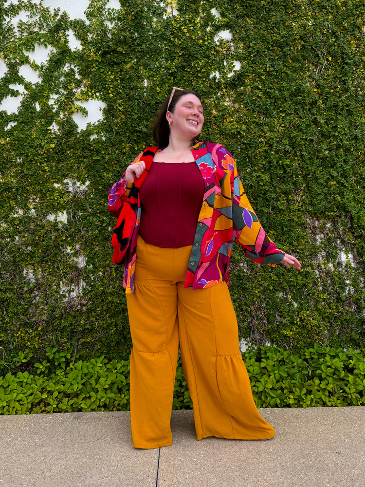 Cowgirl Burgundy Bustier (S-3XL)