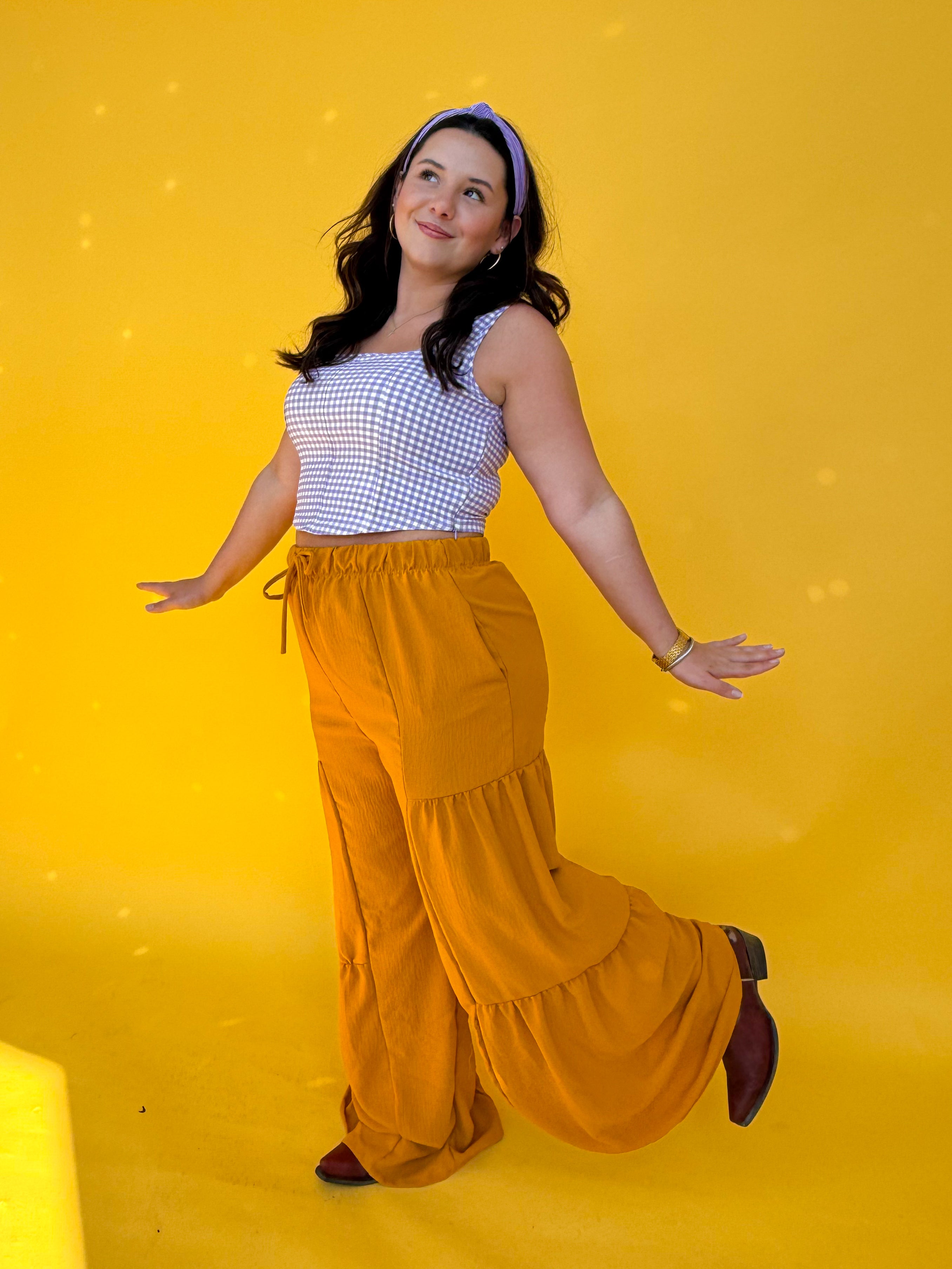Mustard Flare Pants (S-3XL)