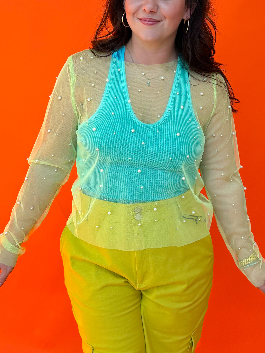 Lime & Pearls Layering Top (S-3XL)