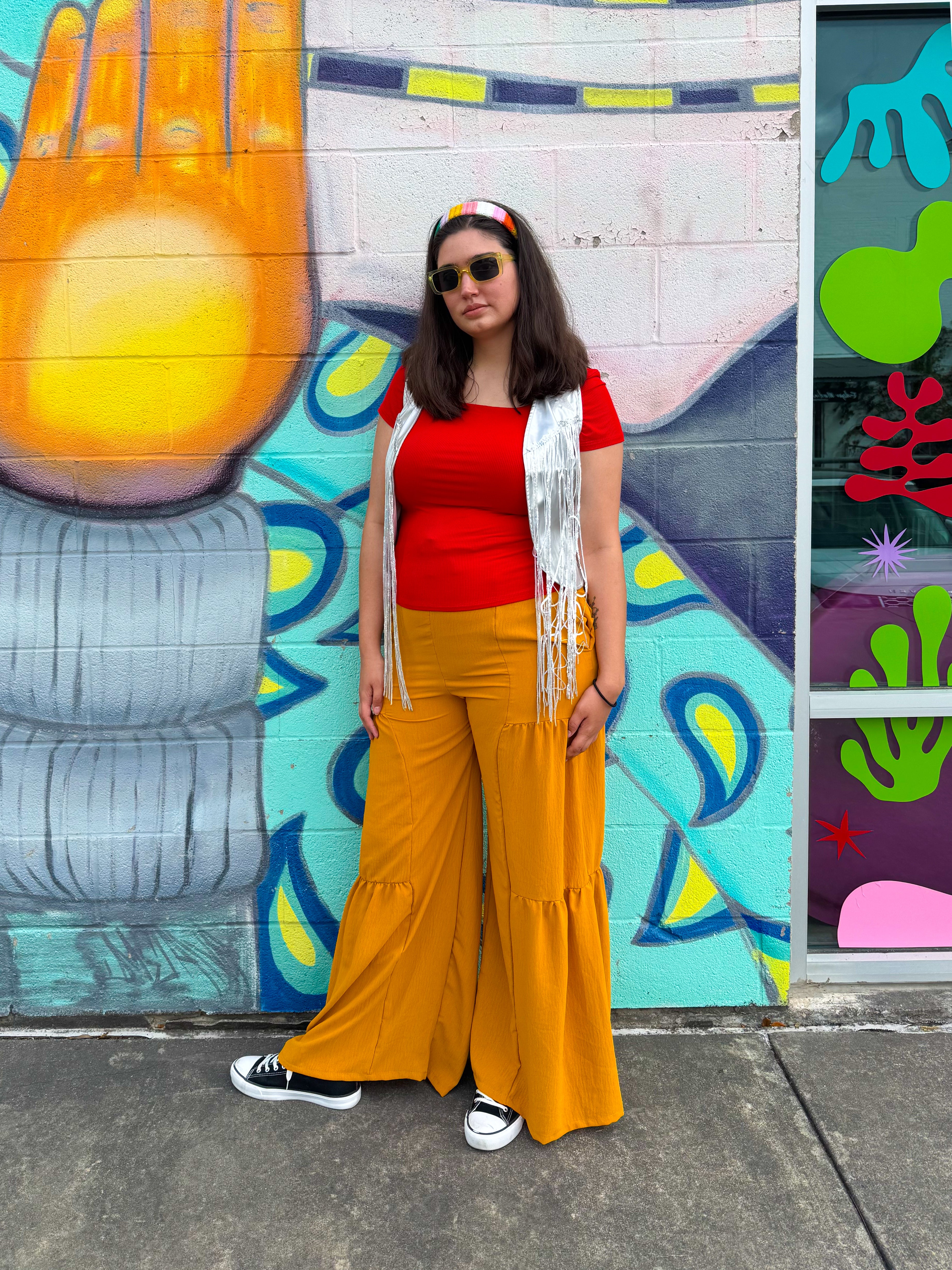 Mustard Flare Pants (S-3XL)
