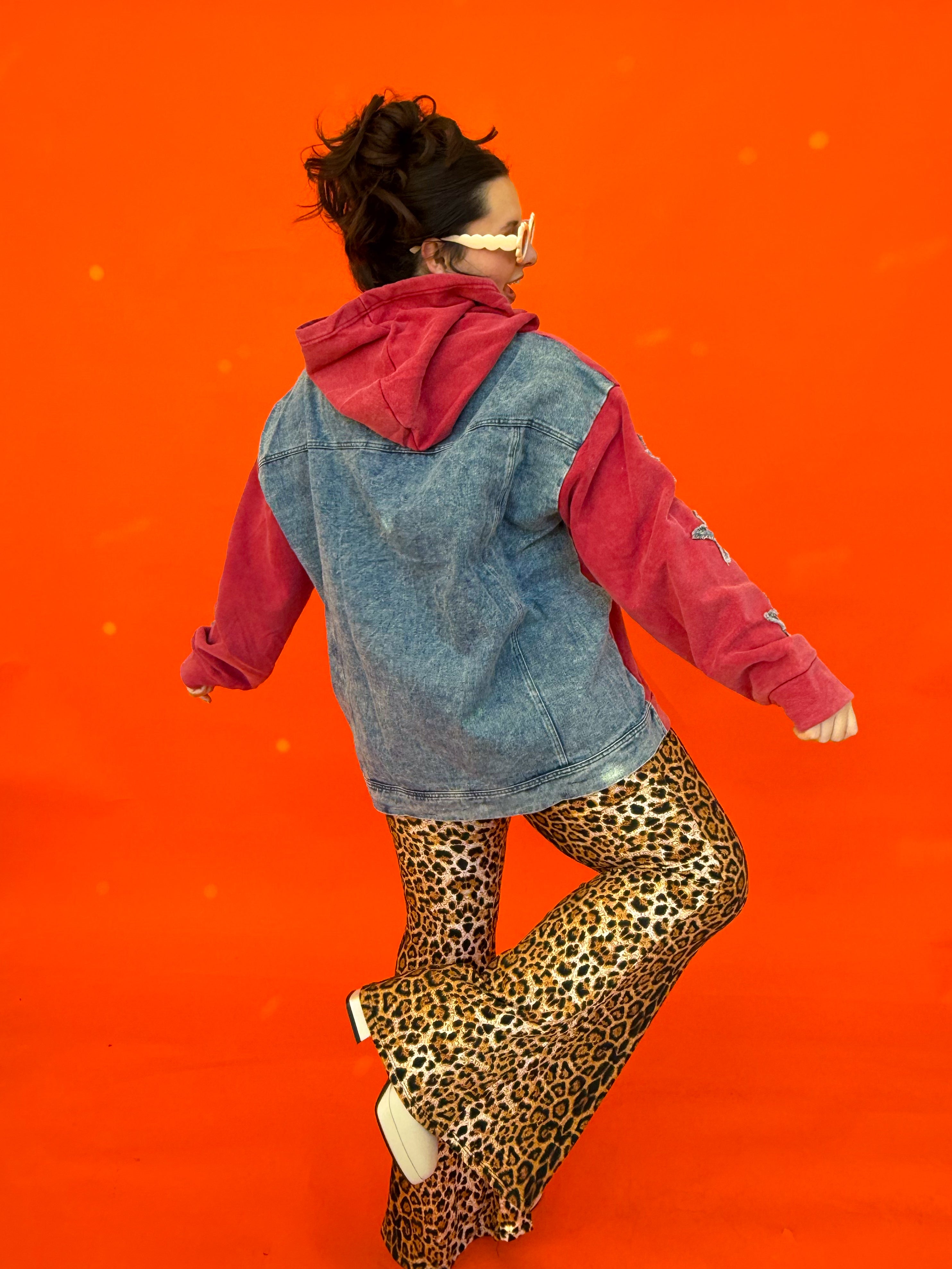 Red RockStar Denim Hoodie (S-3XL)