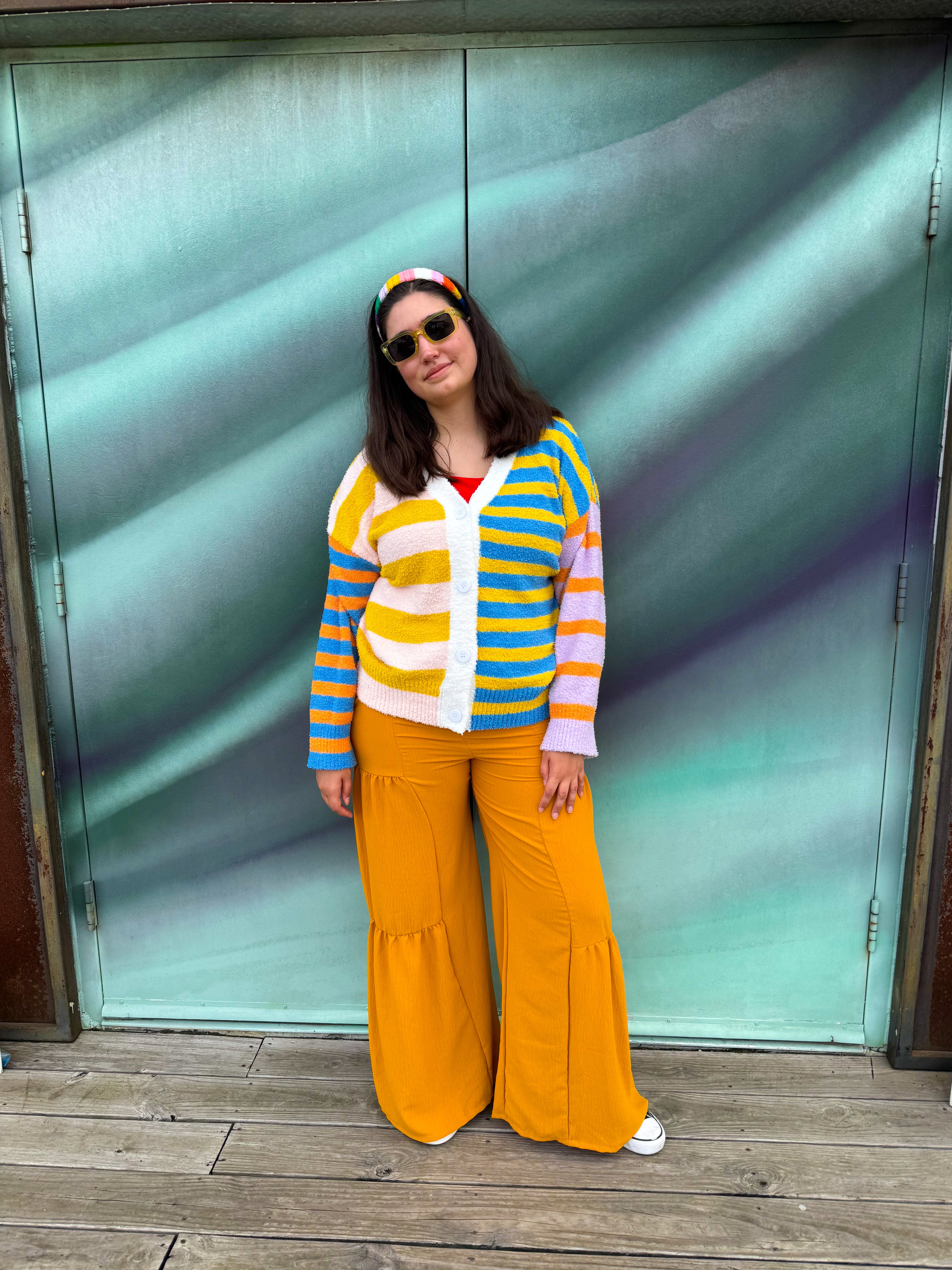 Mustard Flare Pants (S-3XL)