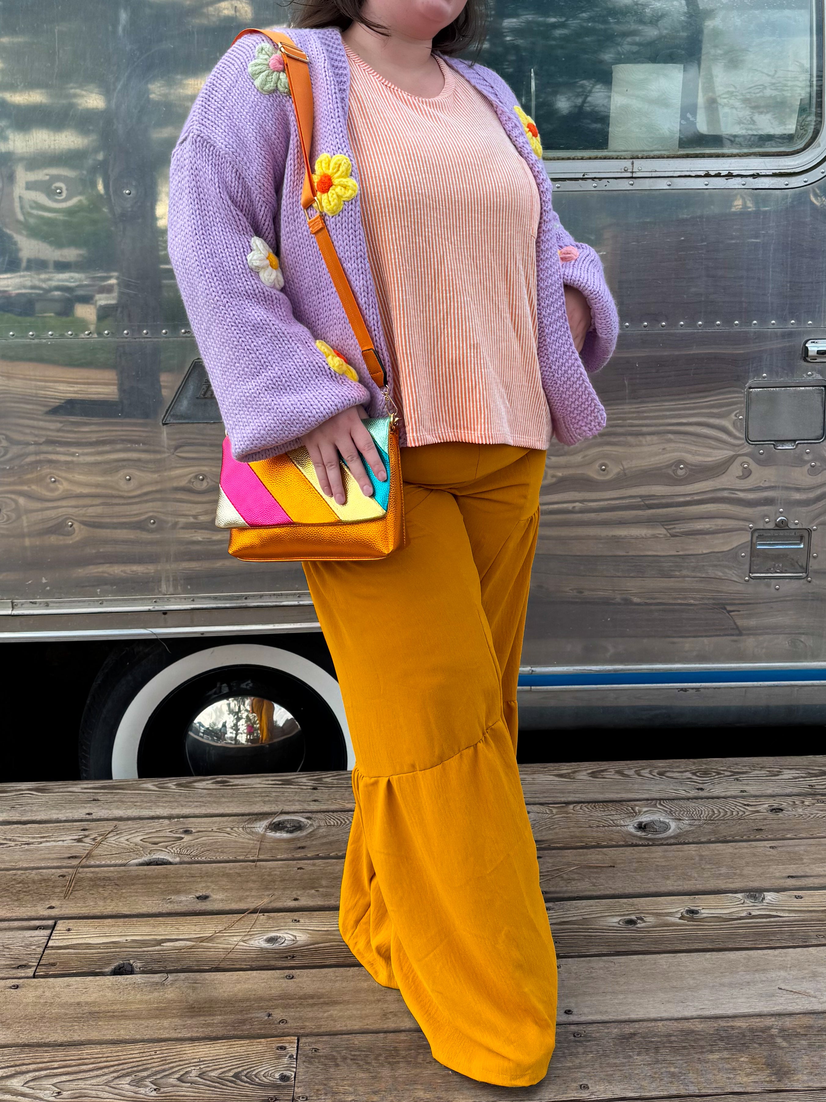 Mustard Flare Pants (S-3XL)