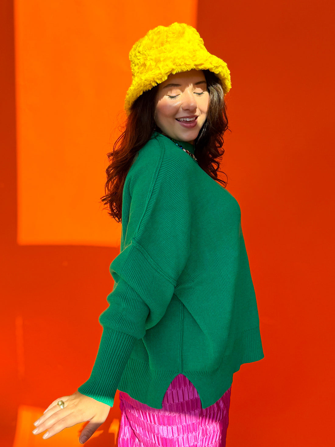 Green Oversized Cozy Sweater (S-3XL)