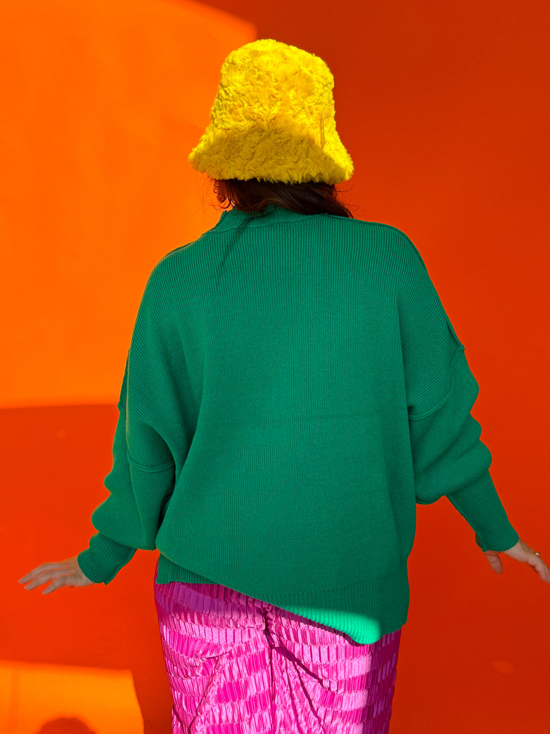 Green Oversized Cozy Sweater (S-3XL)