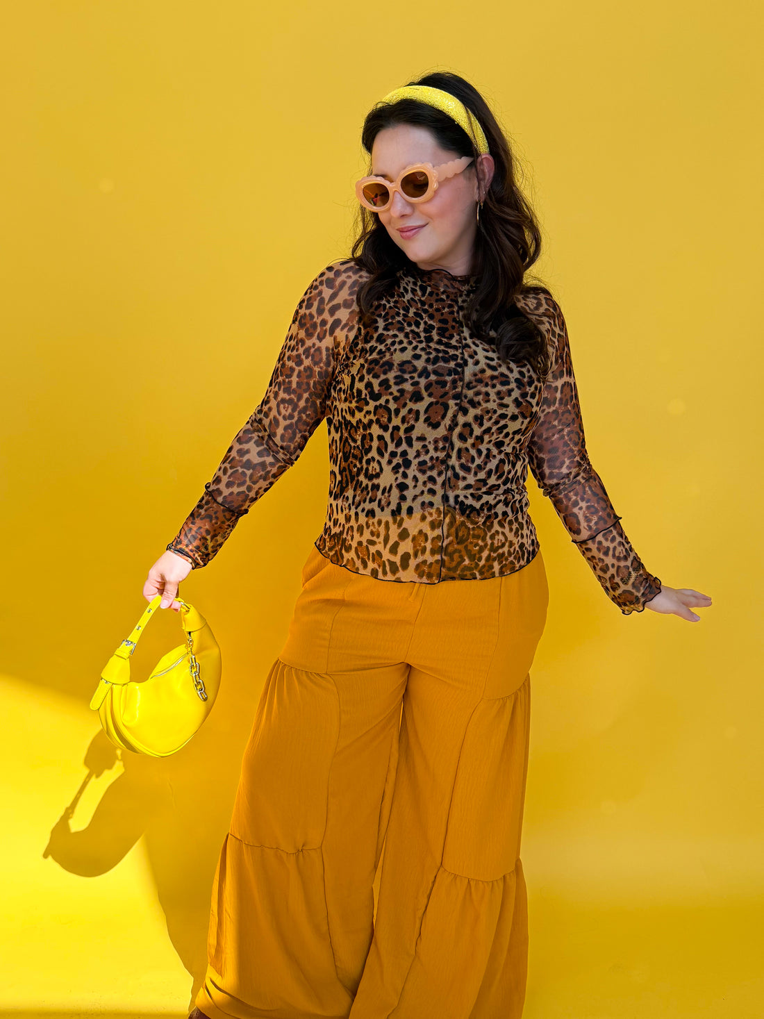 Spot Me Cheetah Mesh Top (S-3XL)