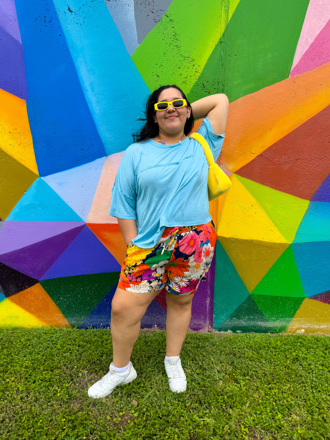 Baby Blue Slouchy Tee (S-3XL)