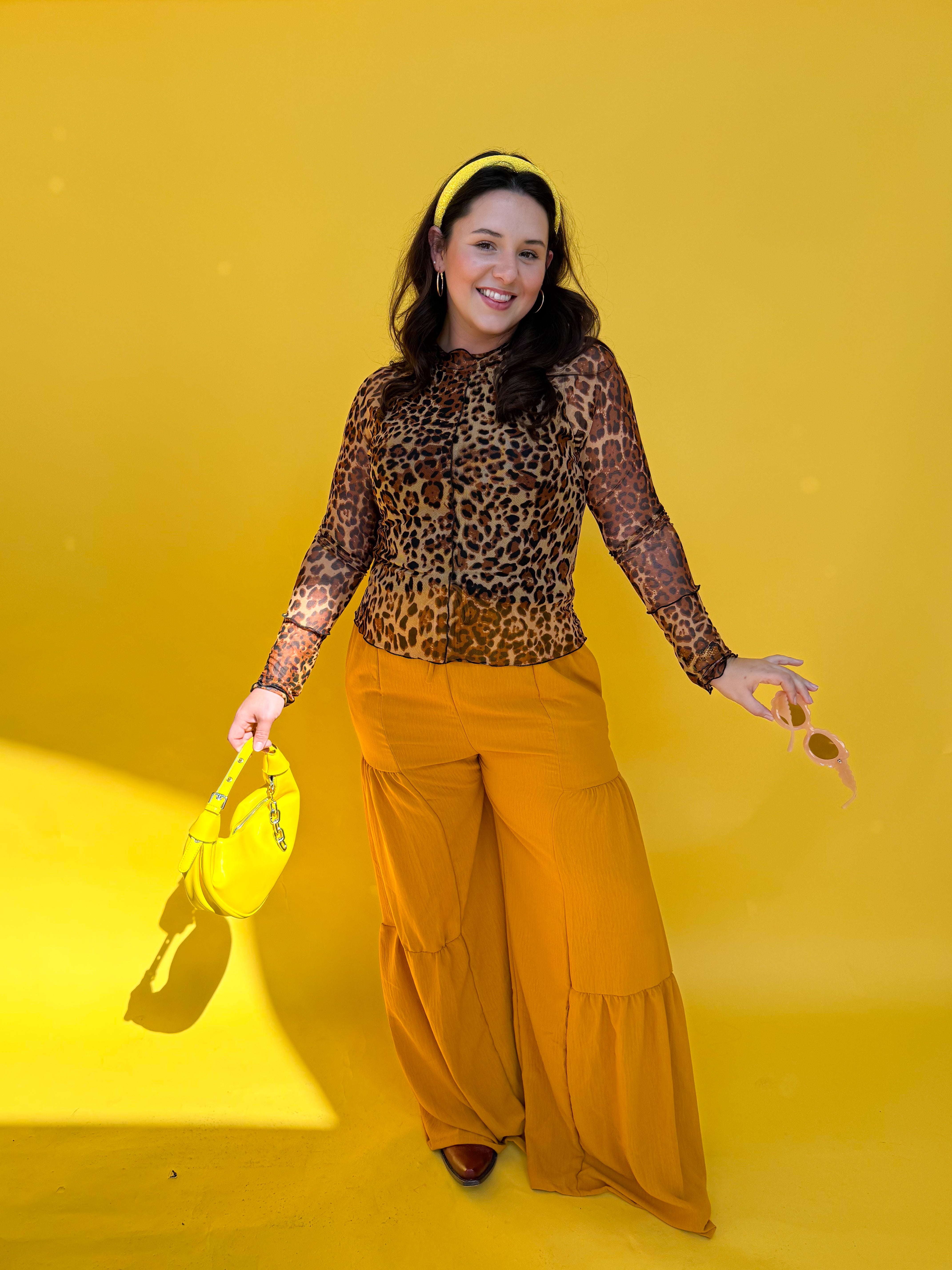 Mustard Flare Pants (S-3XL)