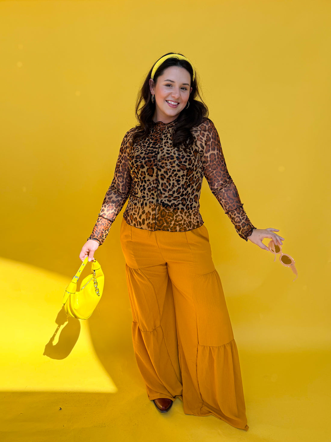 Mustard Flare Pants (S-3XL)