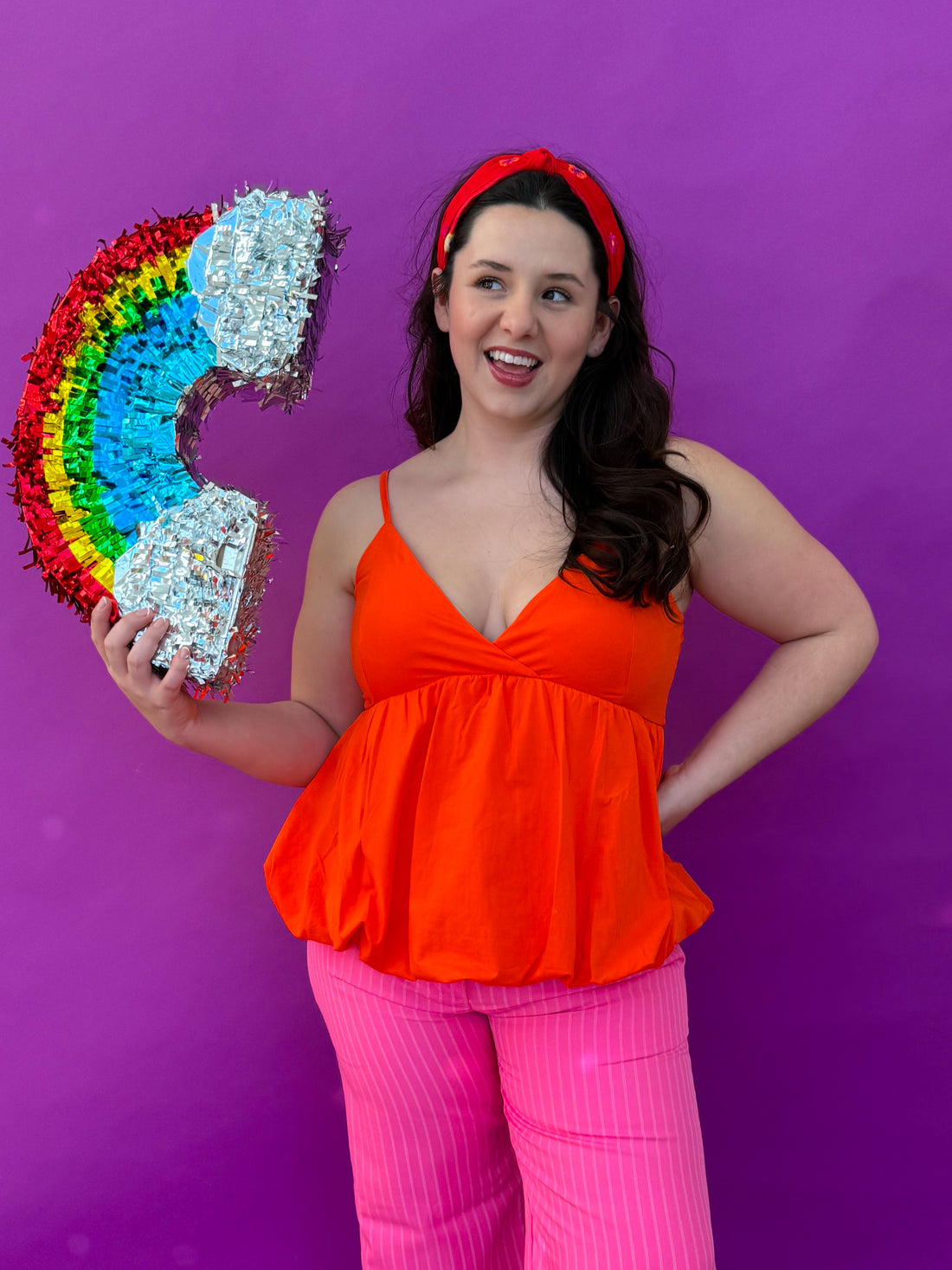 Orange Bubble Tank (S-3XL)