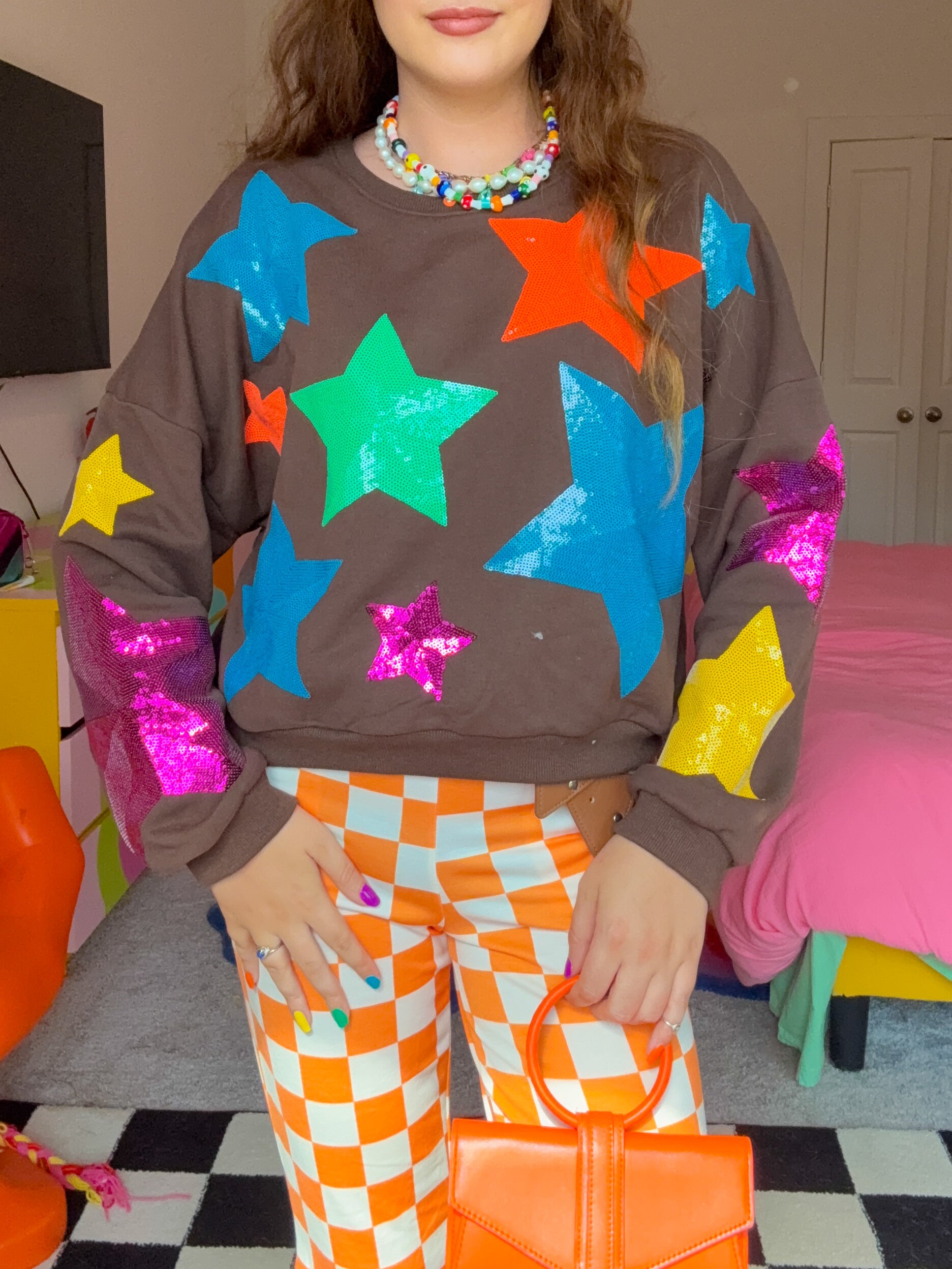 Brown StarShine Sweater (S-L)