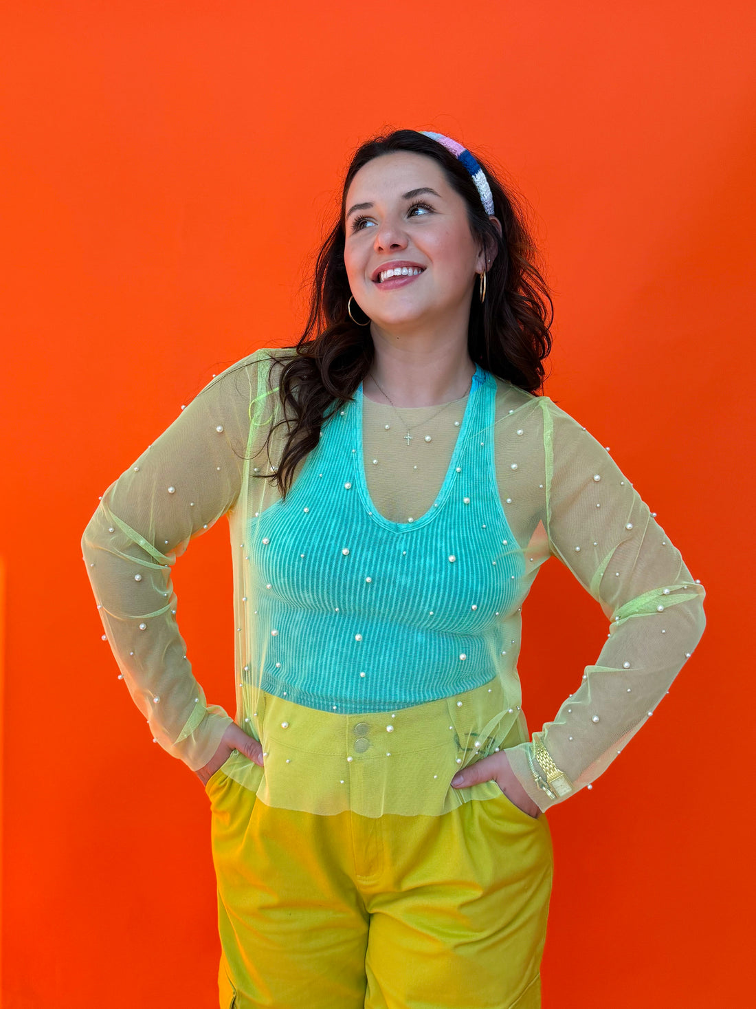 Lime & Pearls Layering Top (S-3XL)