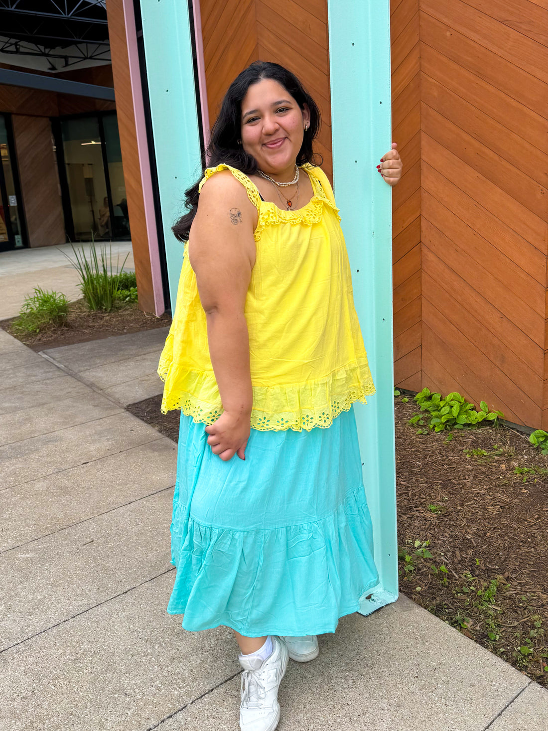 Sky Blue Maxi Skirt (S-3XL)
