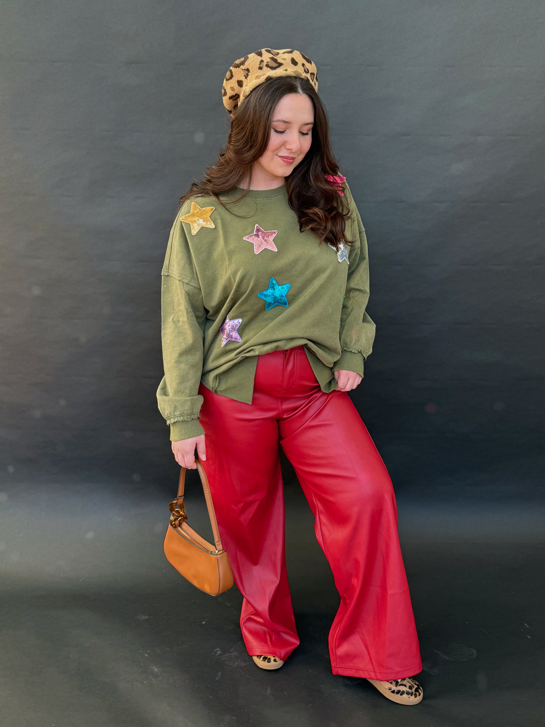 Red Licorice Leather Pants (S-3XL)