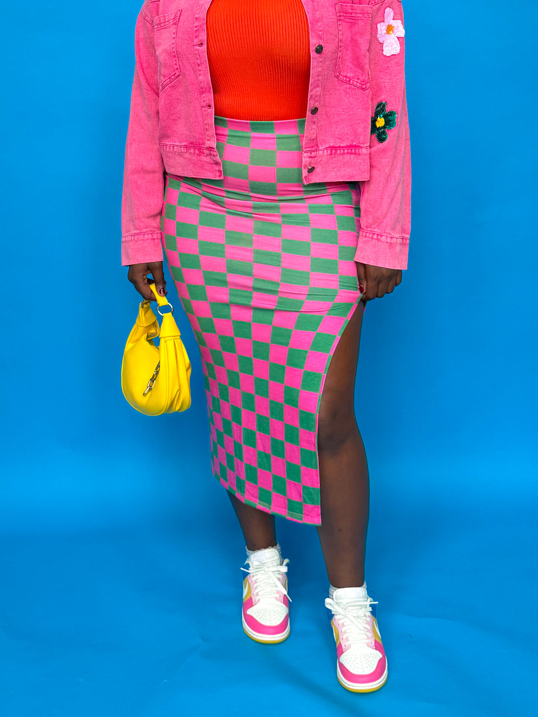 Check It Midi Skirt (S-3XL)