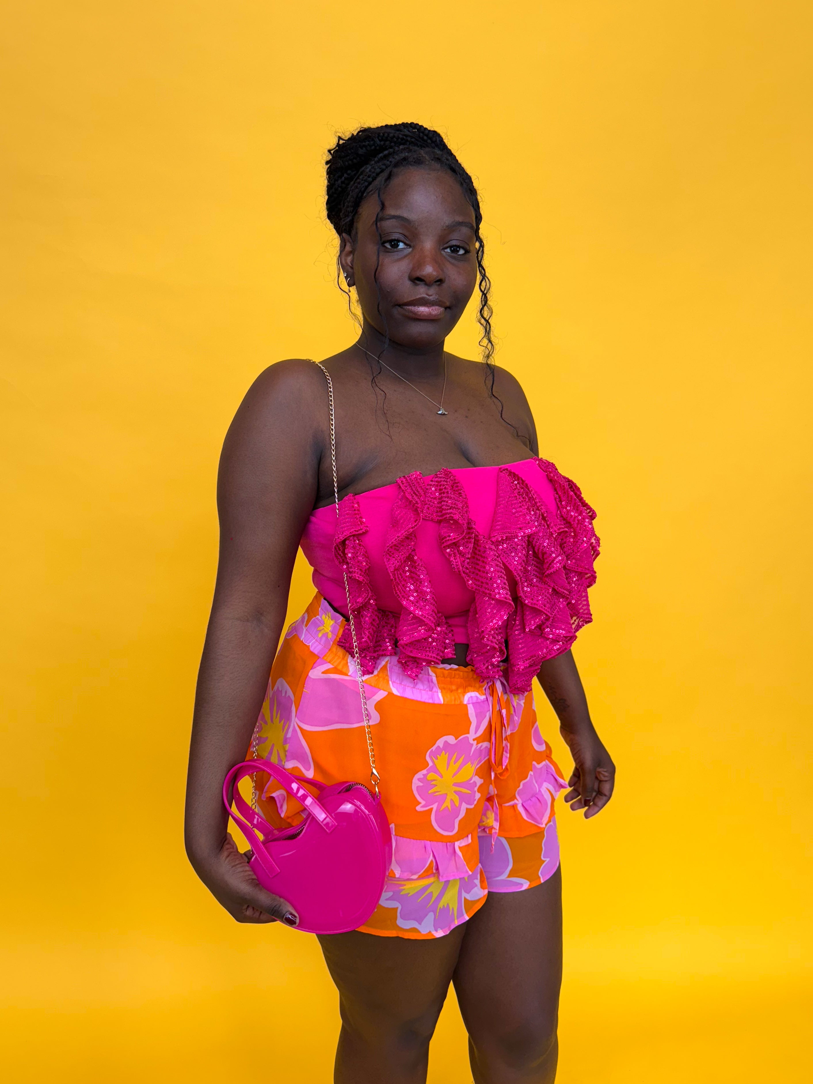 Tangerine Dream Floral Shorts (S-2XL)