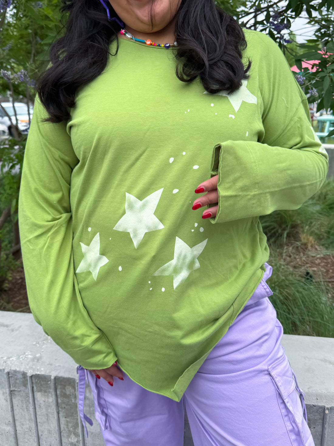 On the Edge Green Long Sleeve (S-3XL)