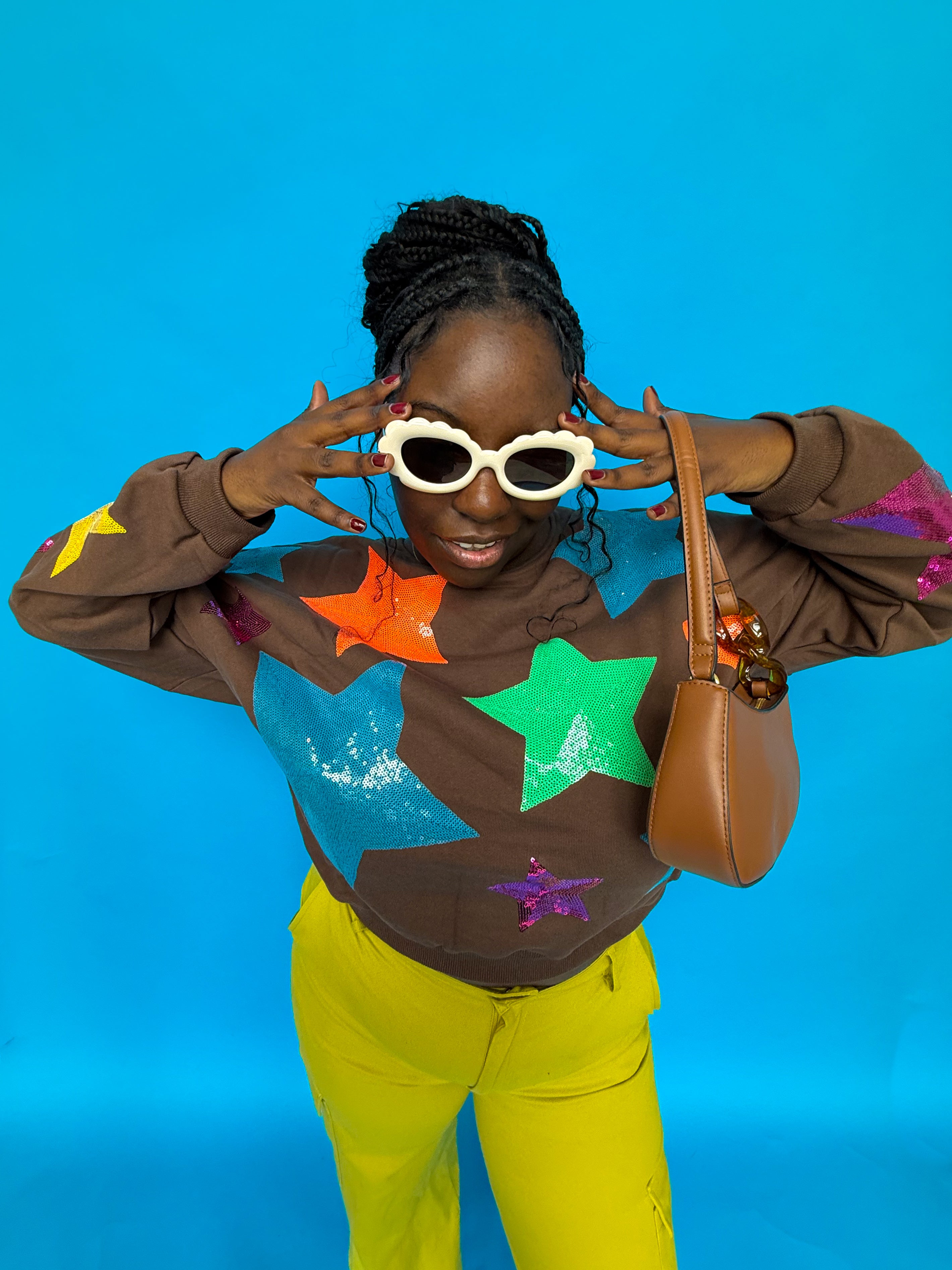 Brown StarShine Sweater (S-L)