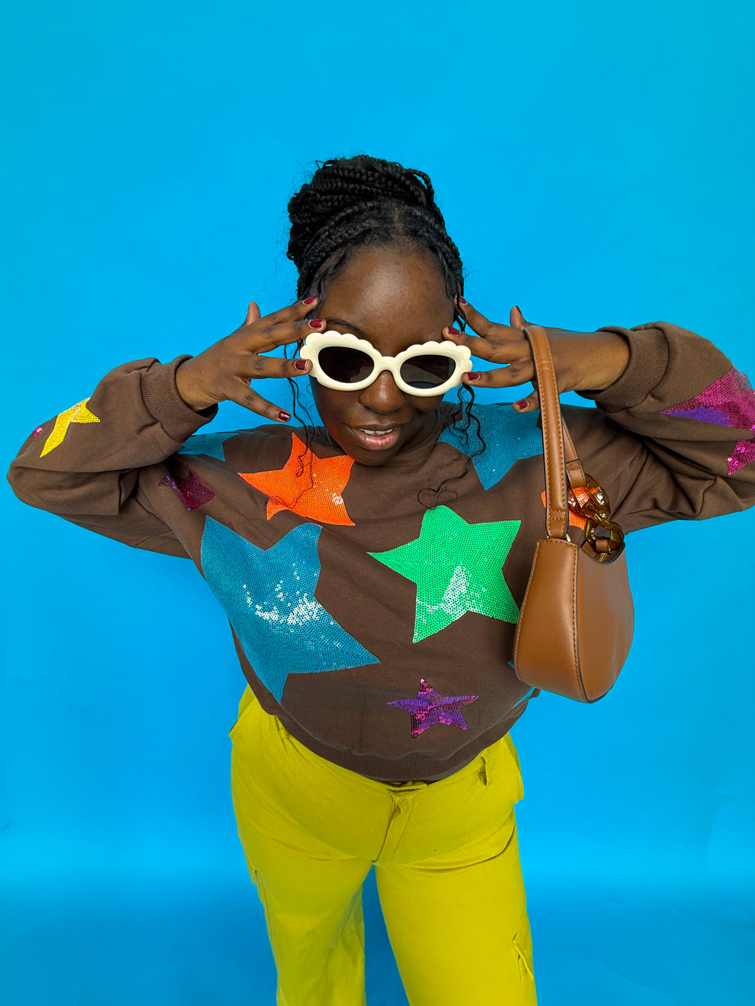 Brown StarShine Sweater (S-L)