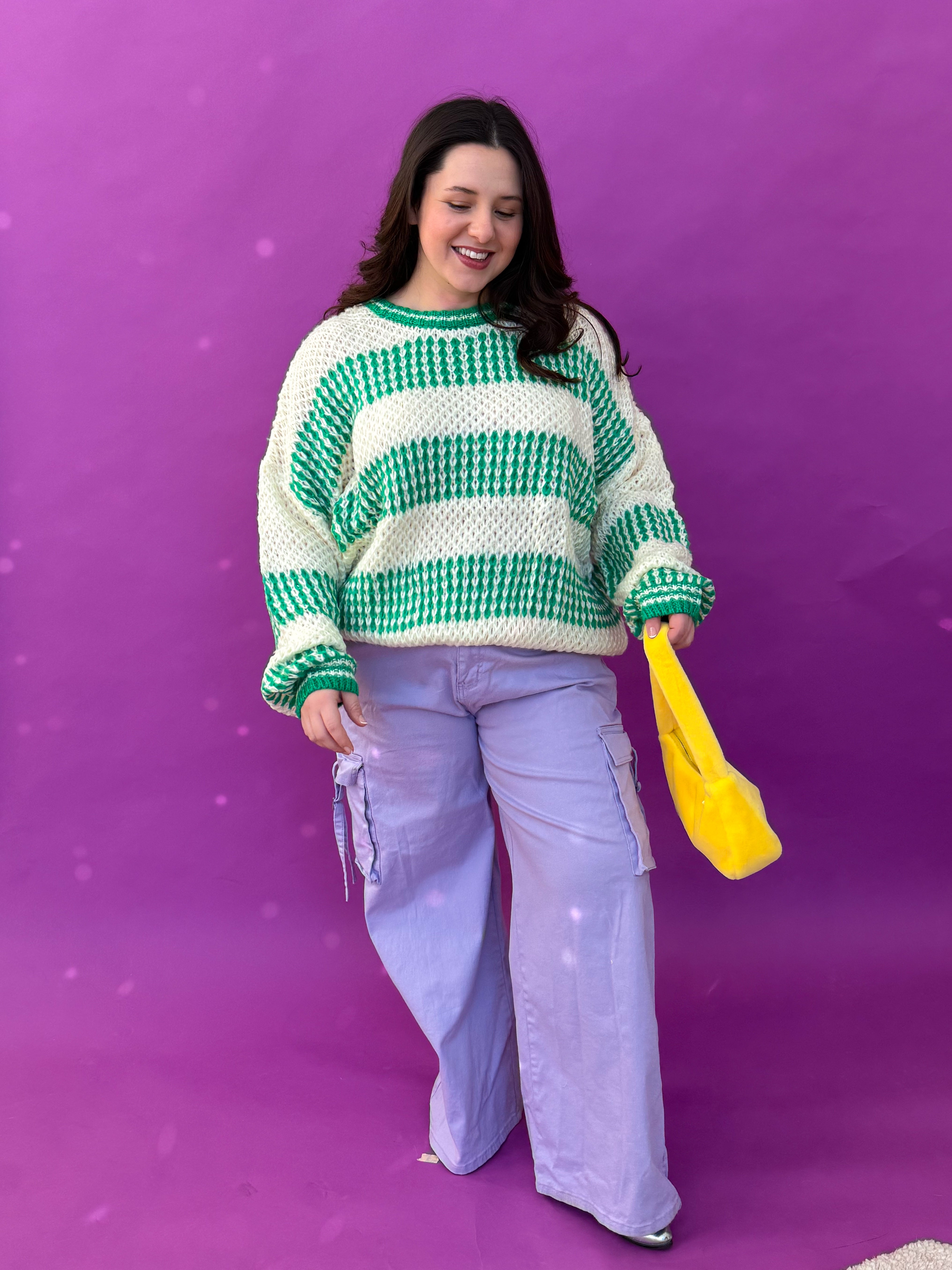 Green Striped Sweater (S-3XL)