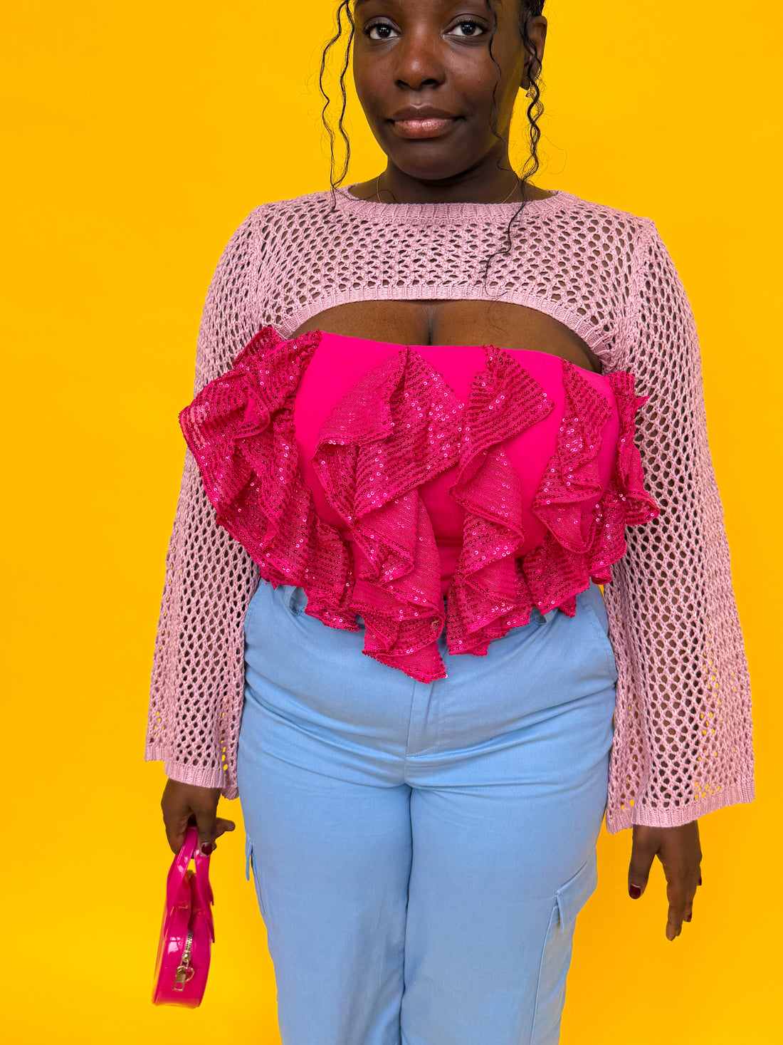 Wonderland Bolero in Light Pink (S-L)