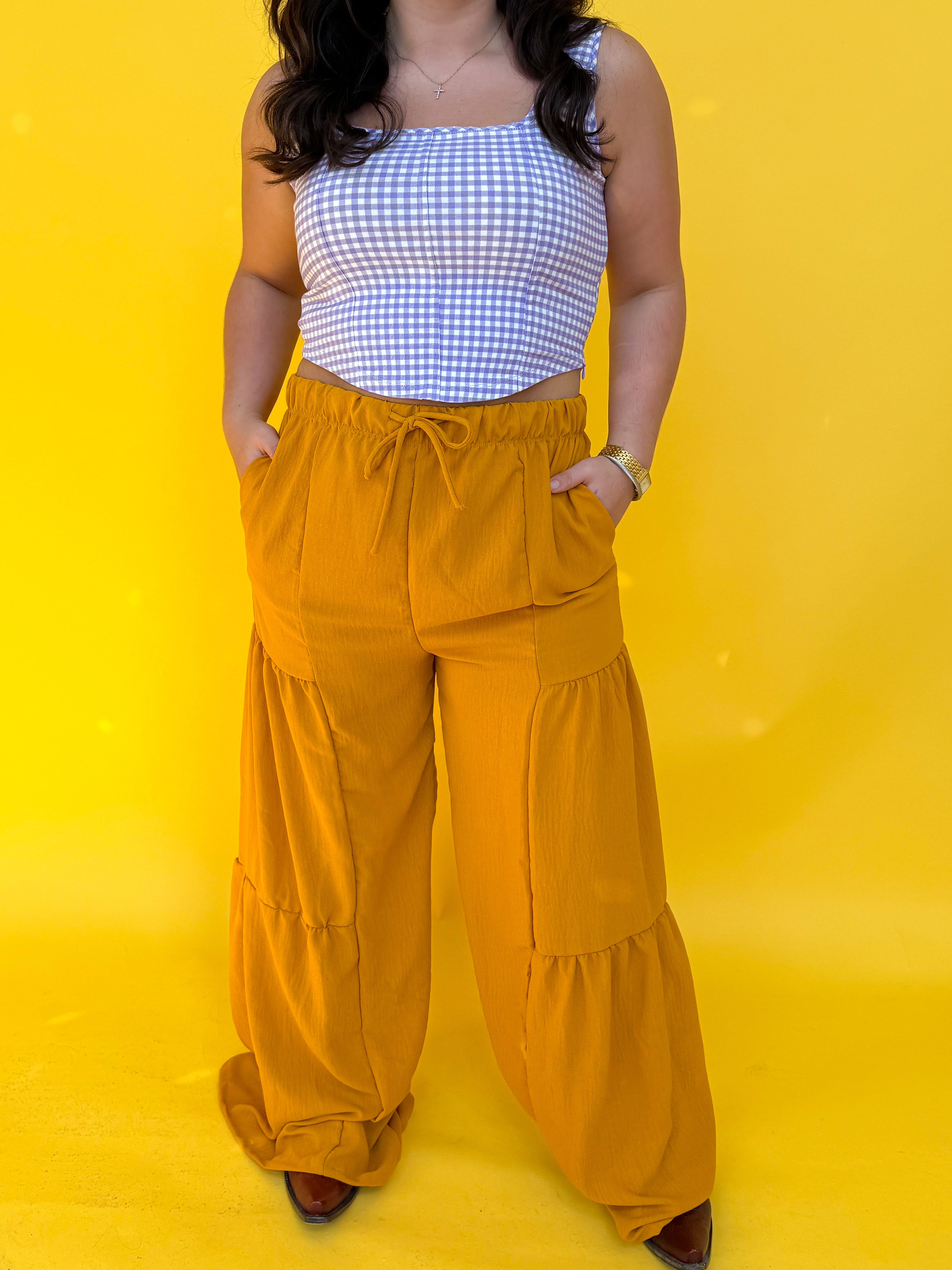 Mustard Flare Pants (S-3XL)
