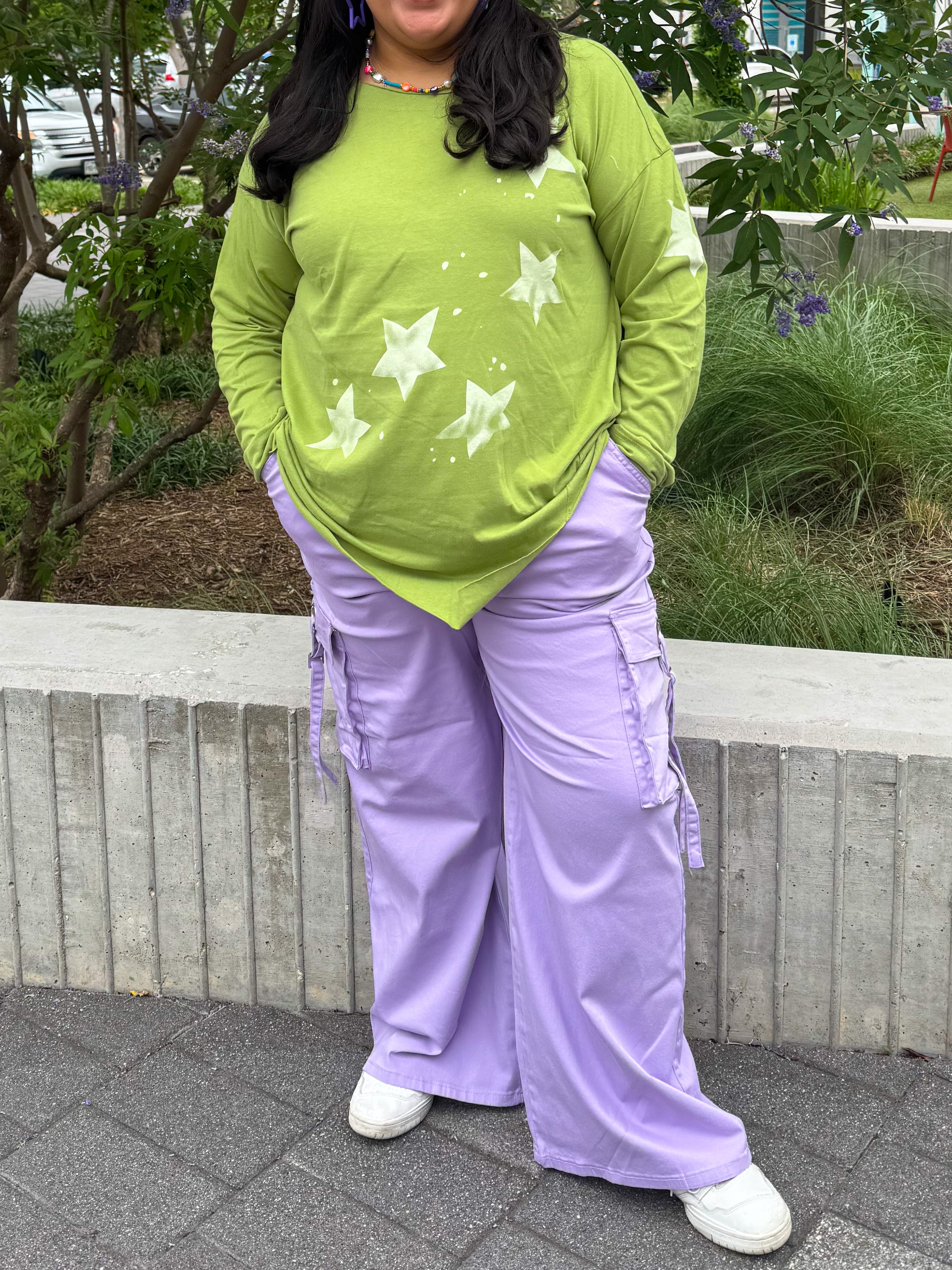 Lavender Cargo Pants (S-3x)
