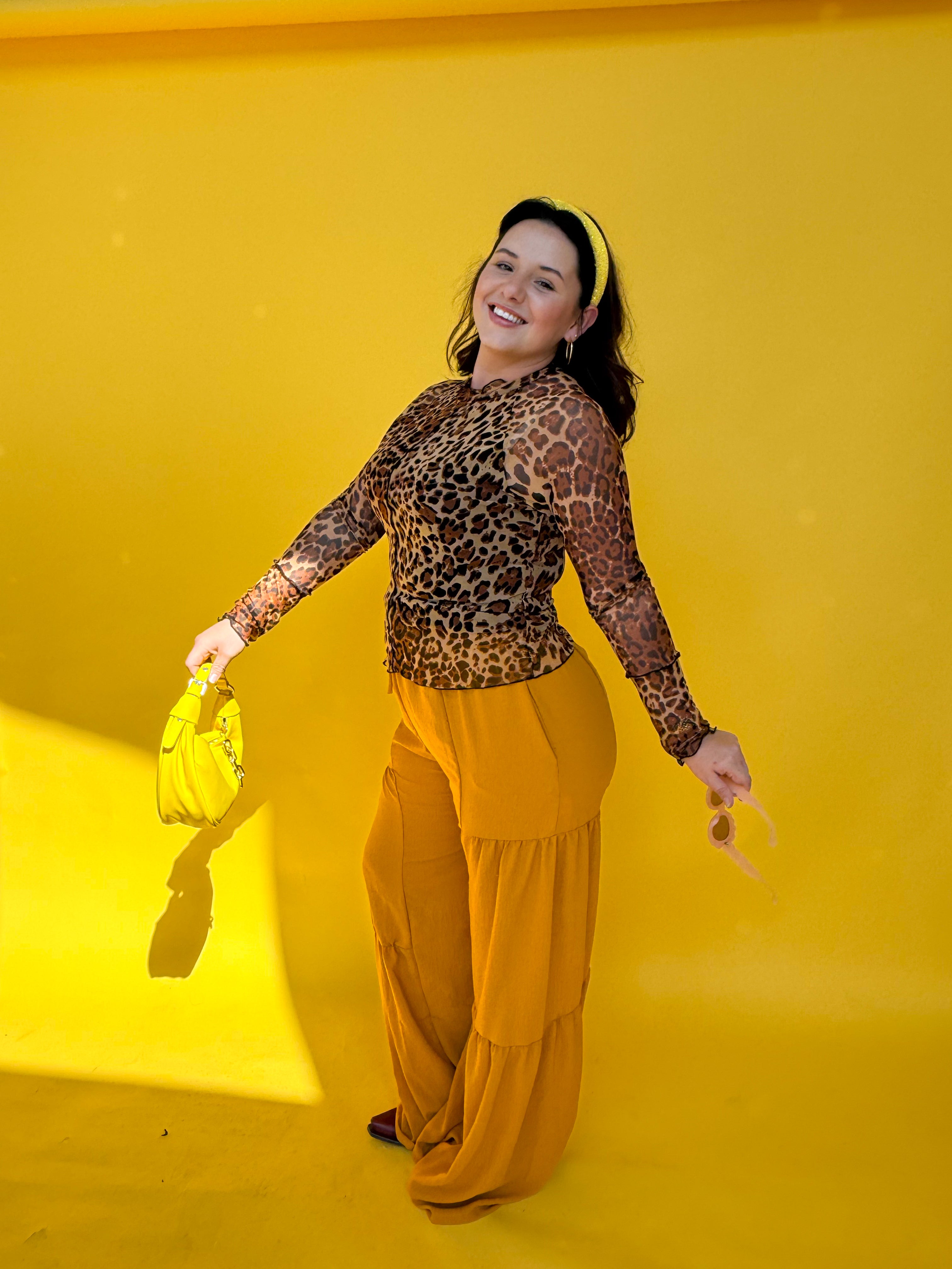Mustard Flare Pants (S-3XL)