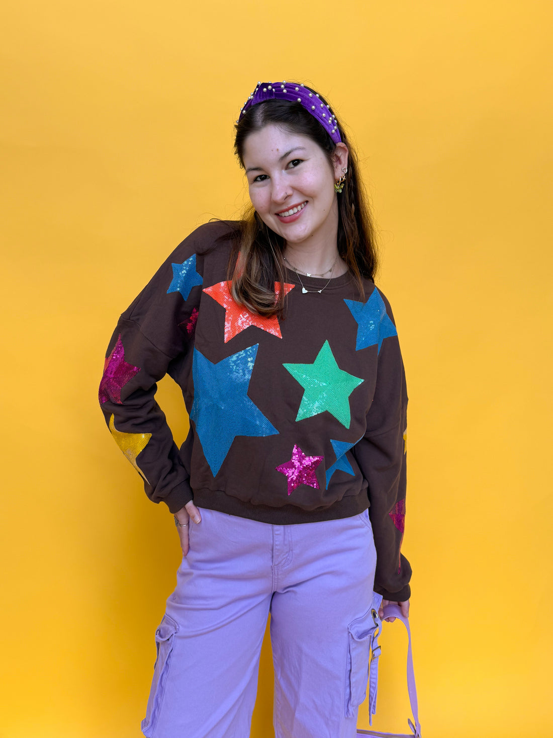 Brown StarShine Sweater (S-L)