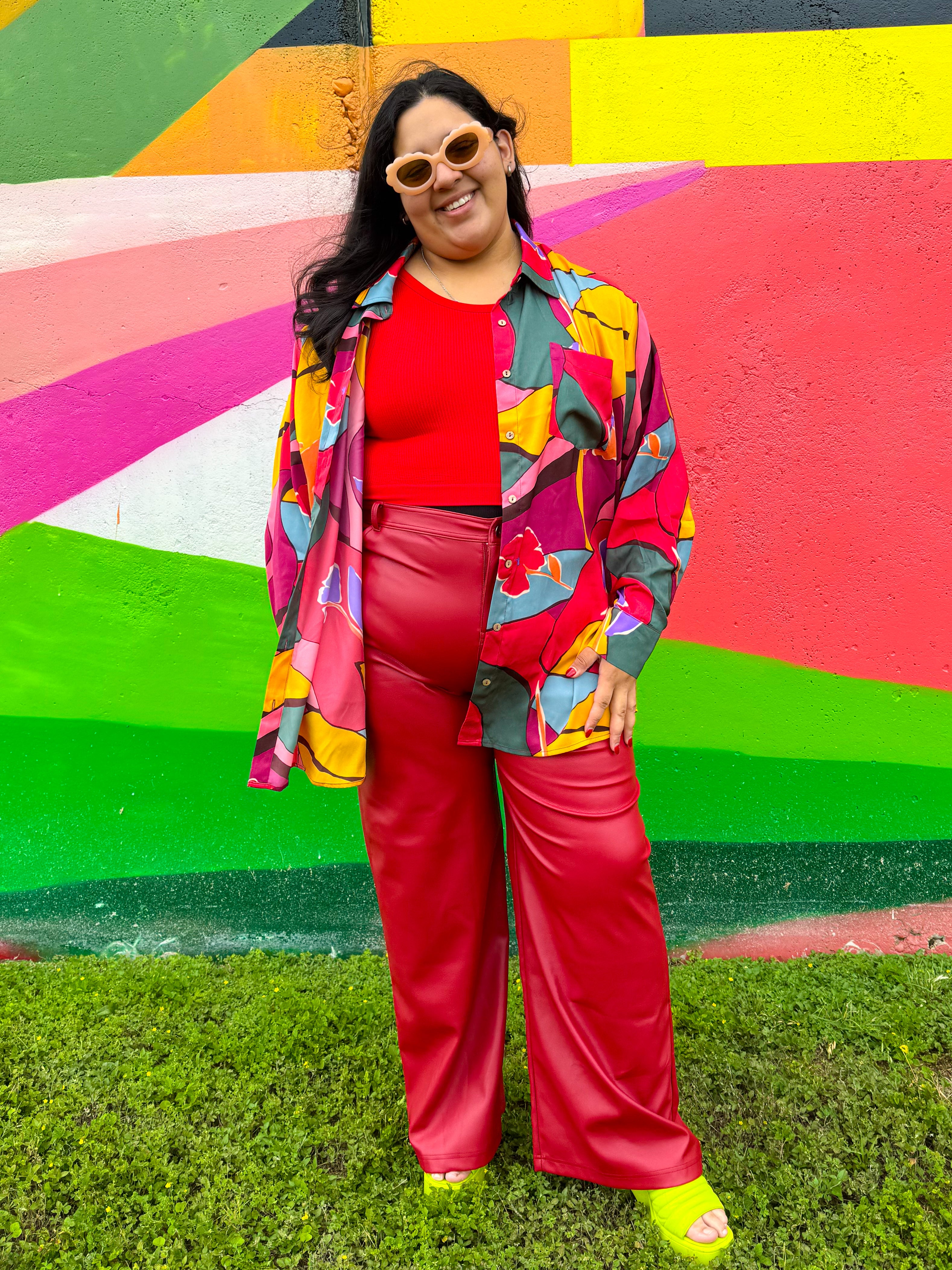 Fall Floral Button Down (S-3XL)