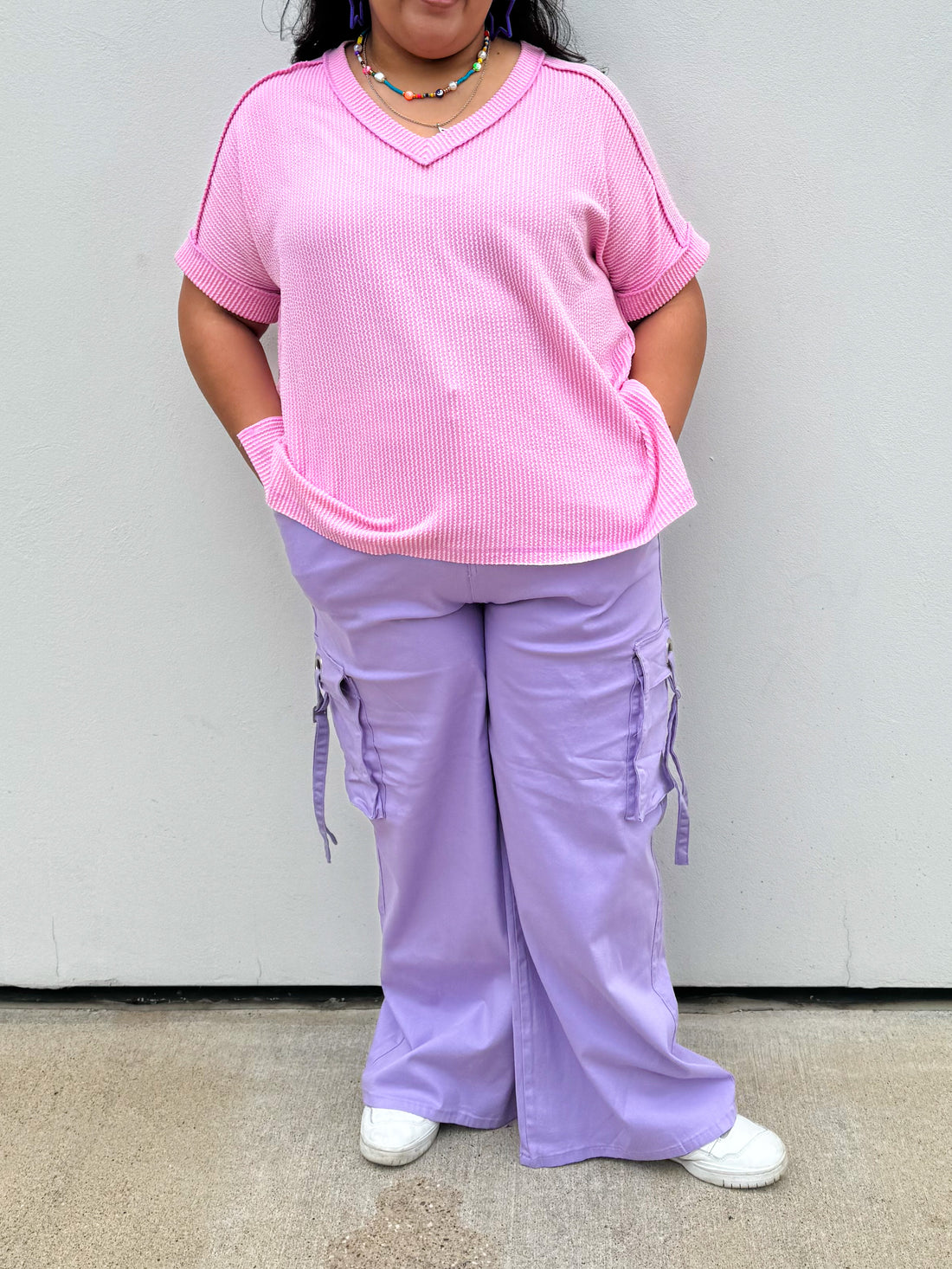 Lavender Cargo Pants (S-3x)