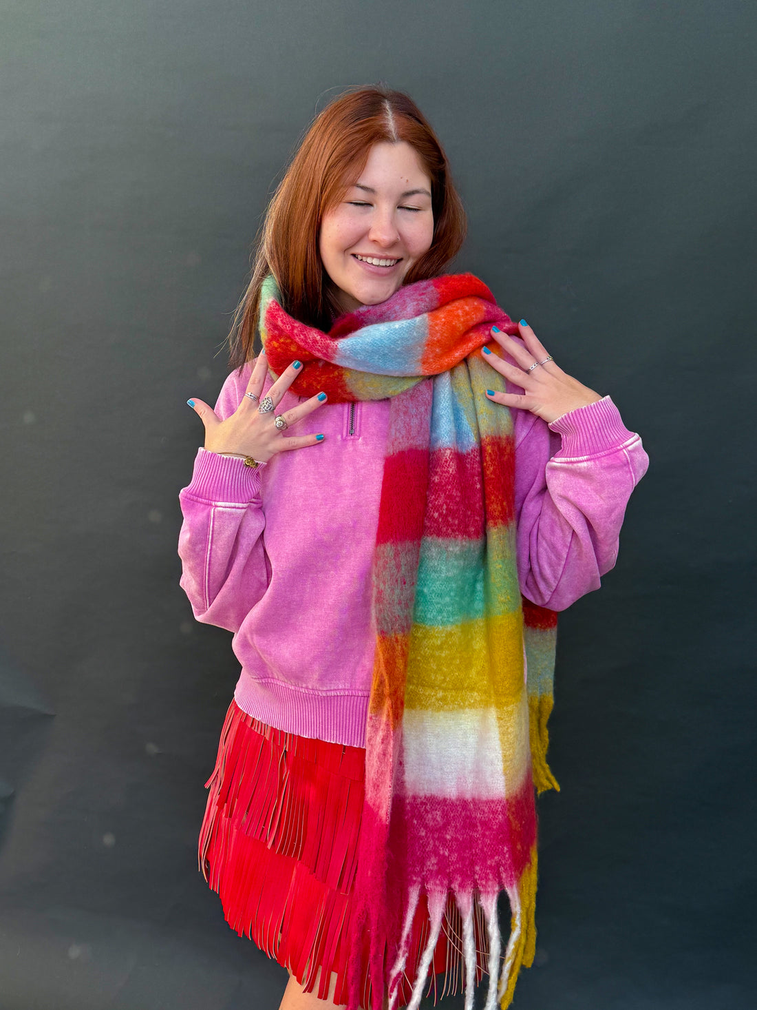 Rainbow Road Scarf