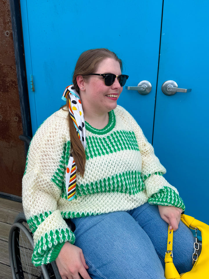 Green Striped Sweater (S-3XL)
