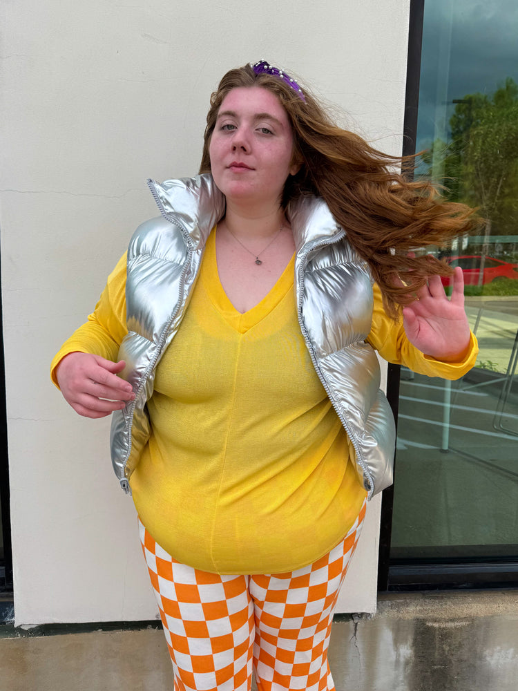 Silver Nights Puff Vest (S-3XL)