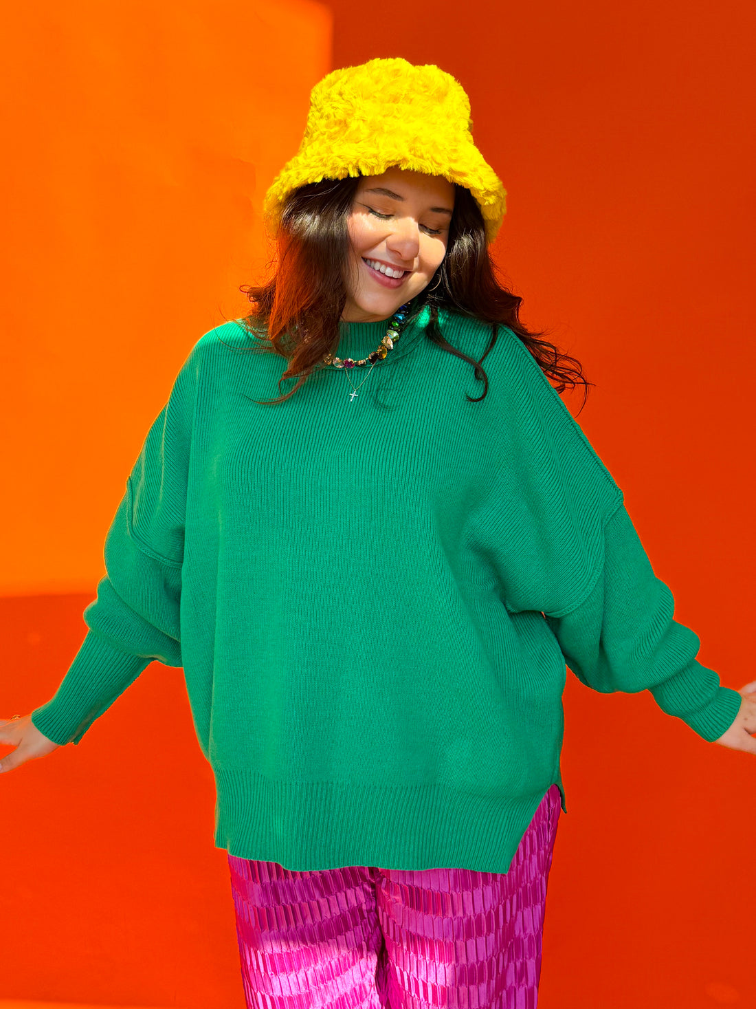Green Oversized Cozy Sweater (S-3XL)