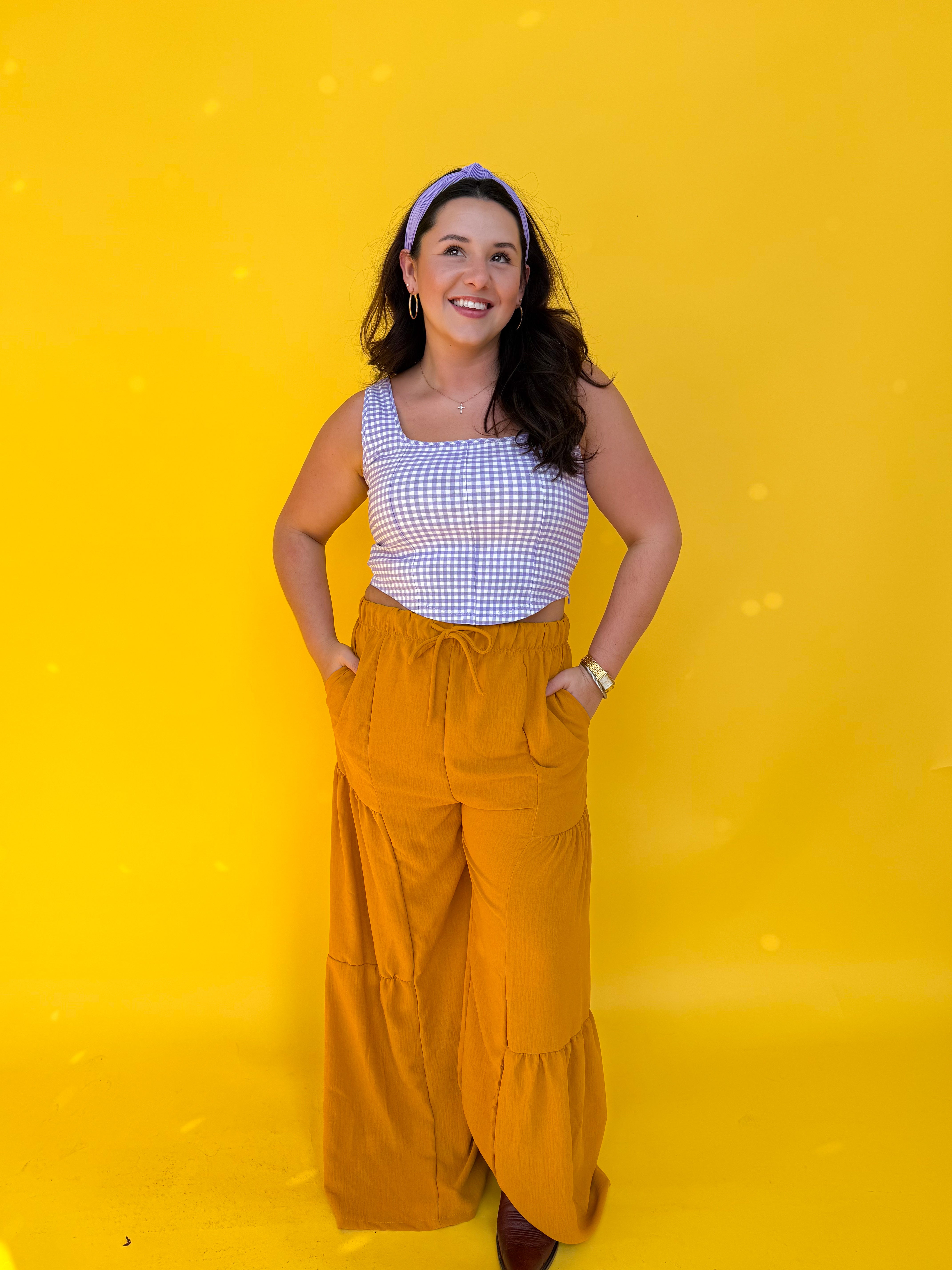 Mustard Flare Pants (S-3XL)