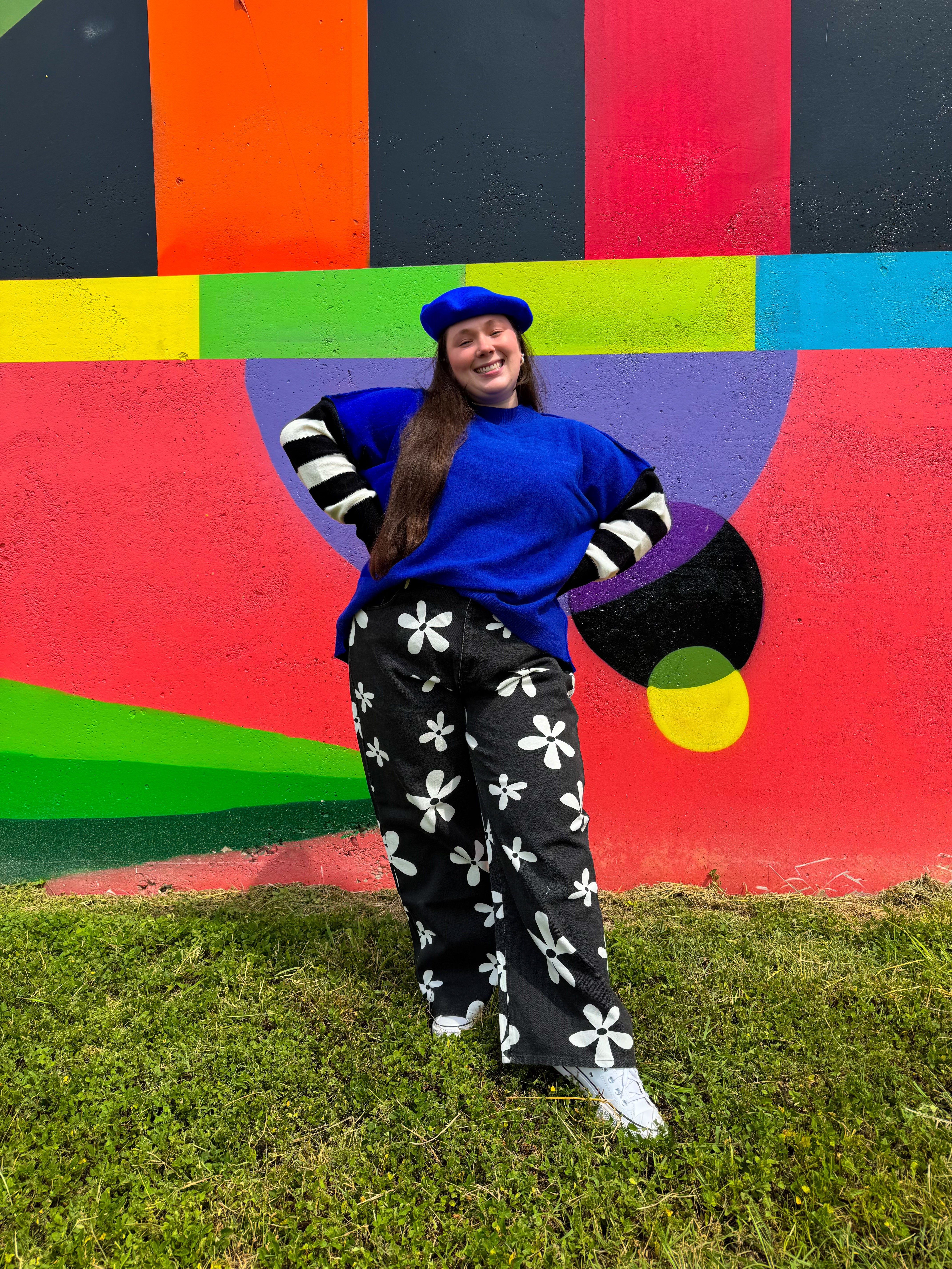 Bikini Bottom Printed Jeans (L-3XL)