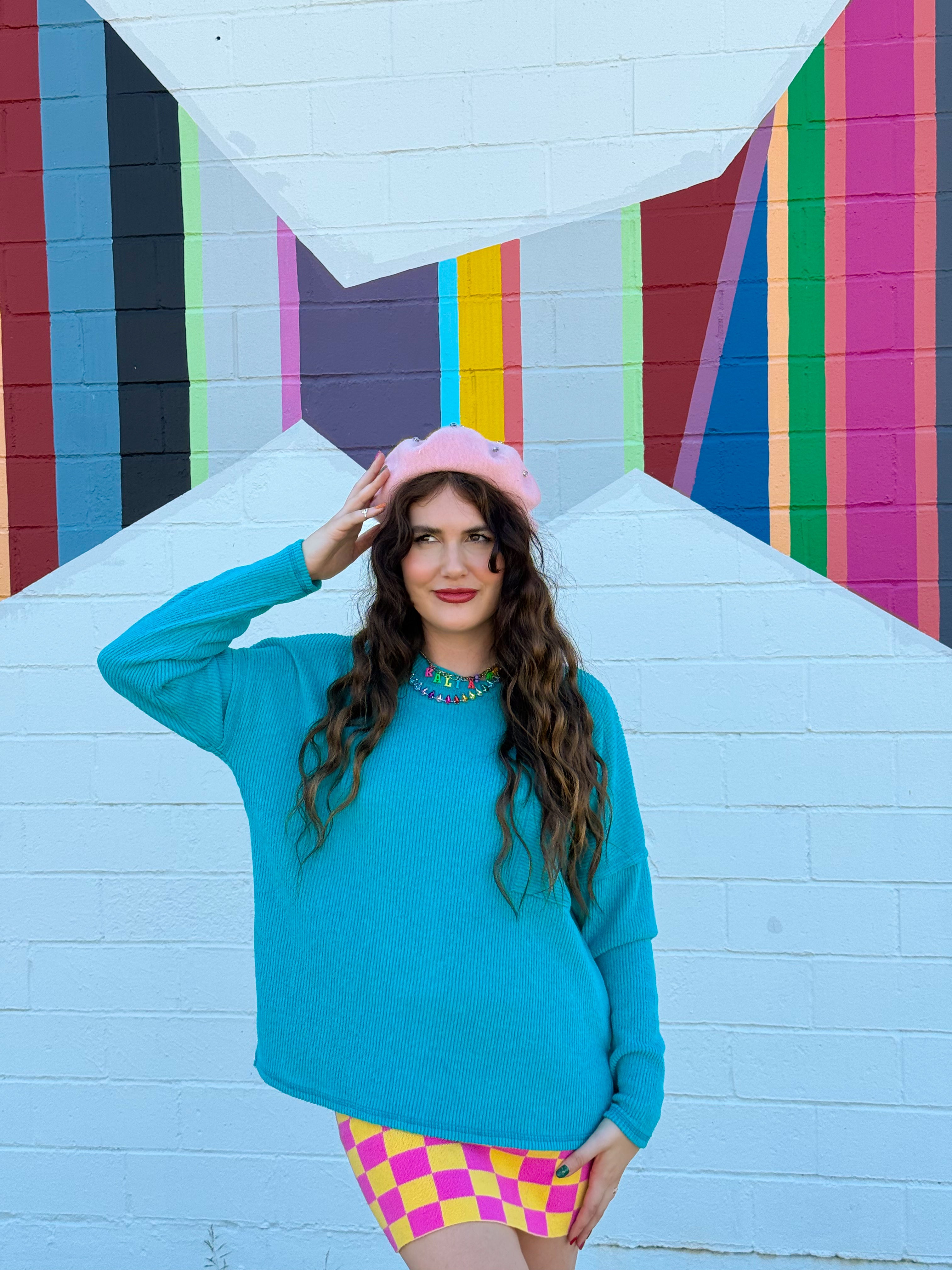 Light Pink Crystal Beret